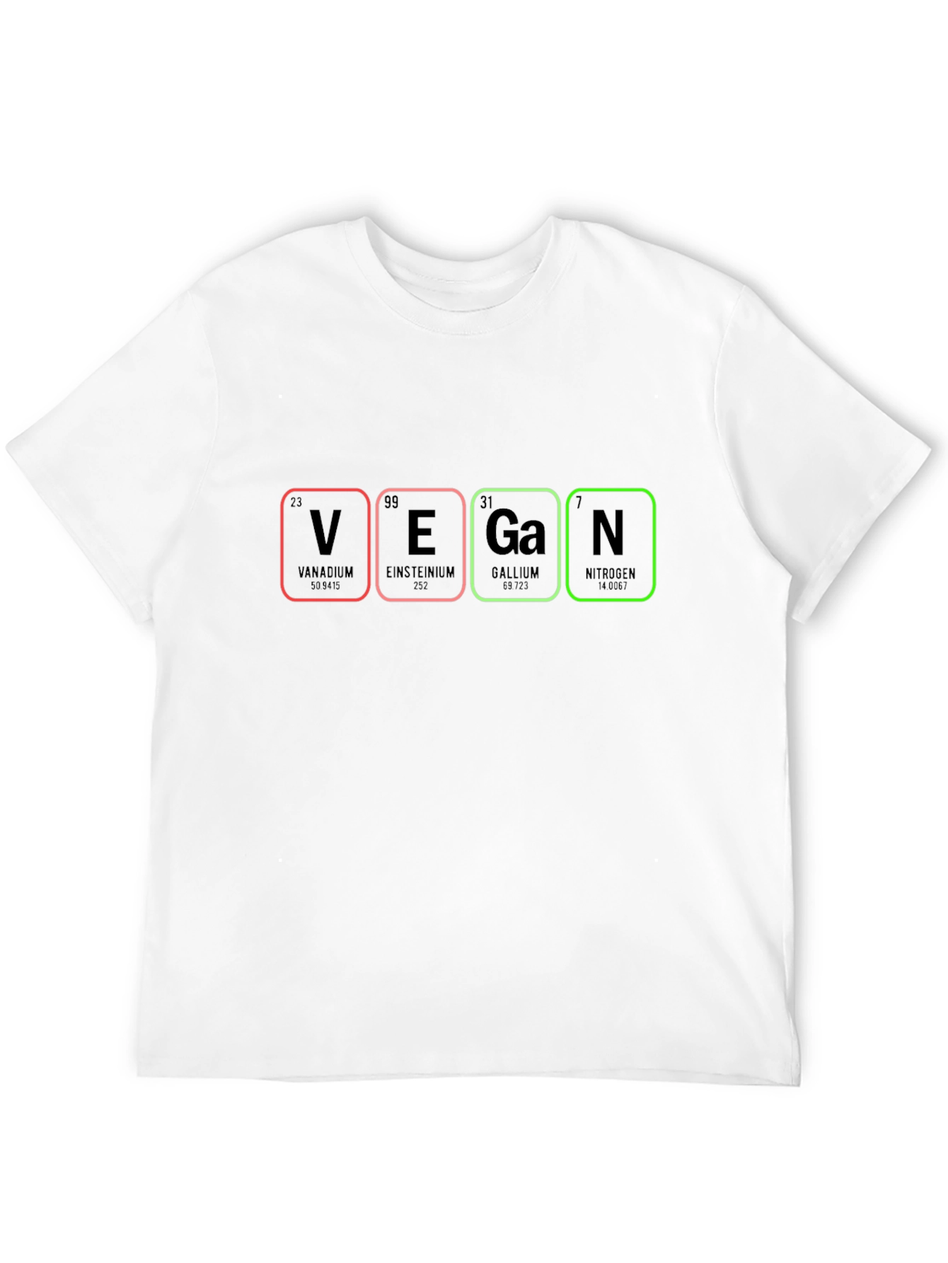 Vegan Periodic Table T-Shirt - Black