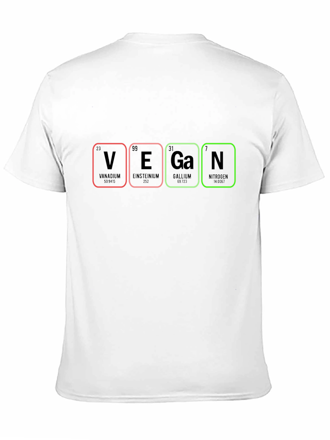 Vegan Periodic Table T-Shirt - Black