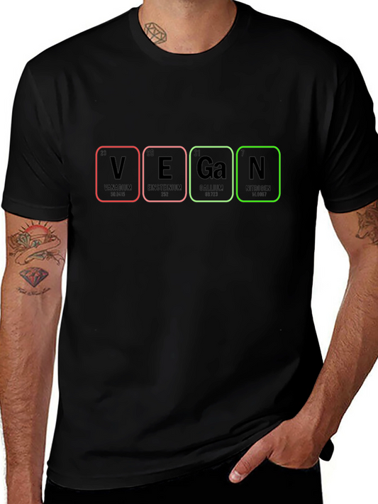 Vegan Periodic Table T-Shirt - Black