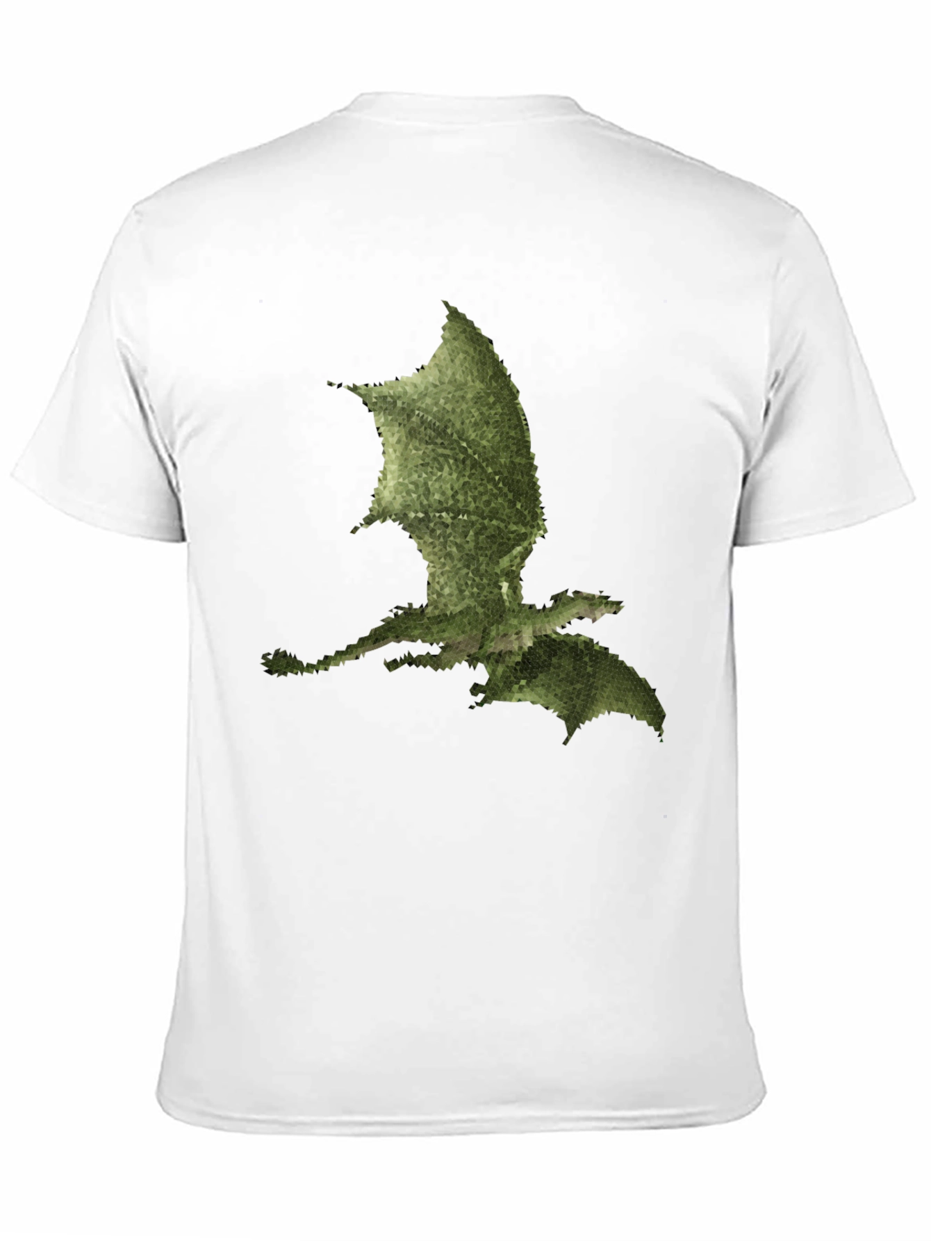 Mens Black Dragon Print Tee