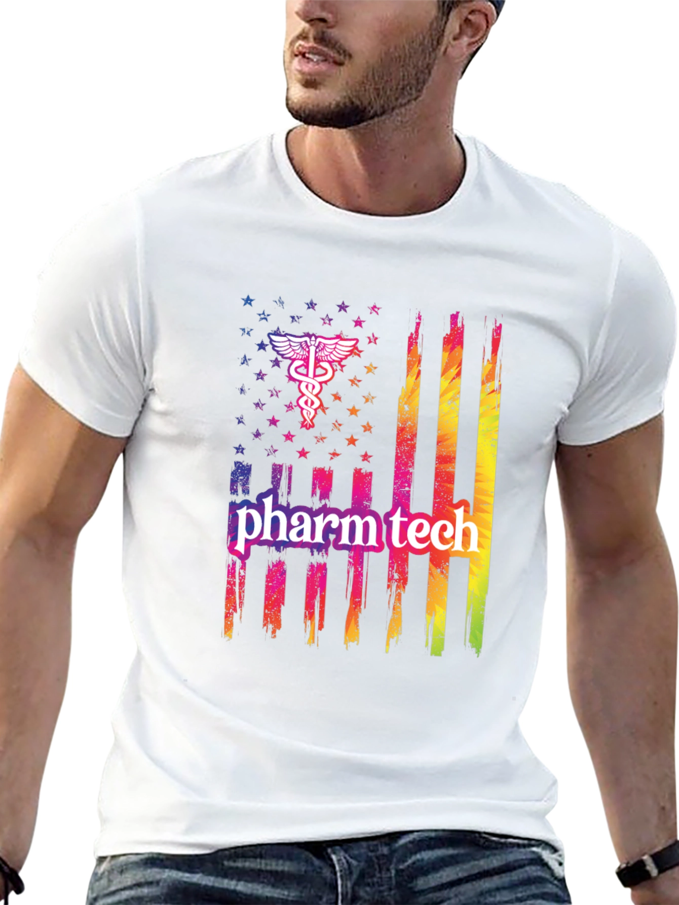 Pharm Tech American Flag T-Shirt