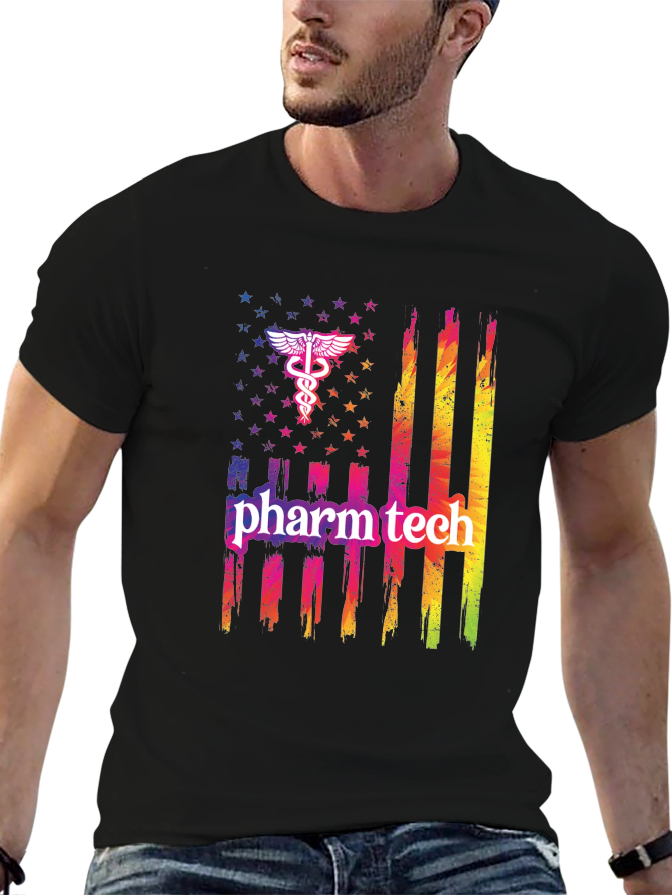Pharm Tech American Flag T-Shirt