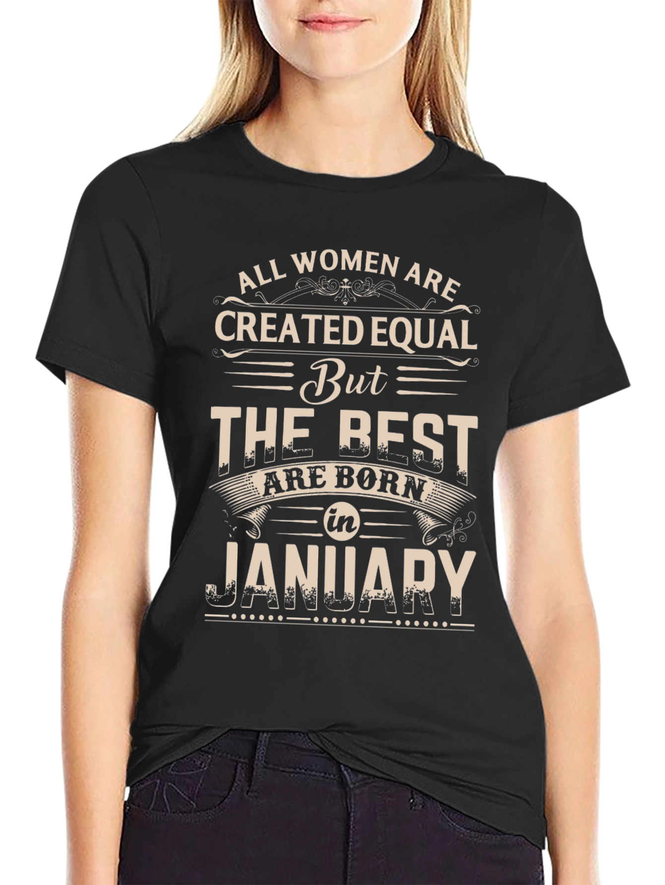 Women Born in January Graphic Tee
