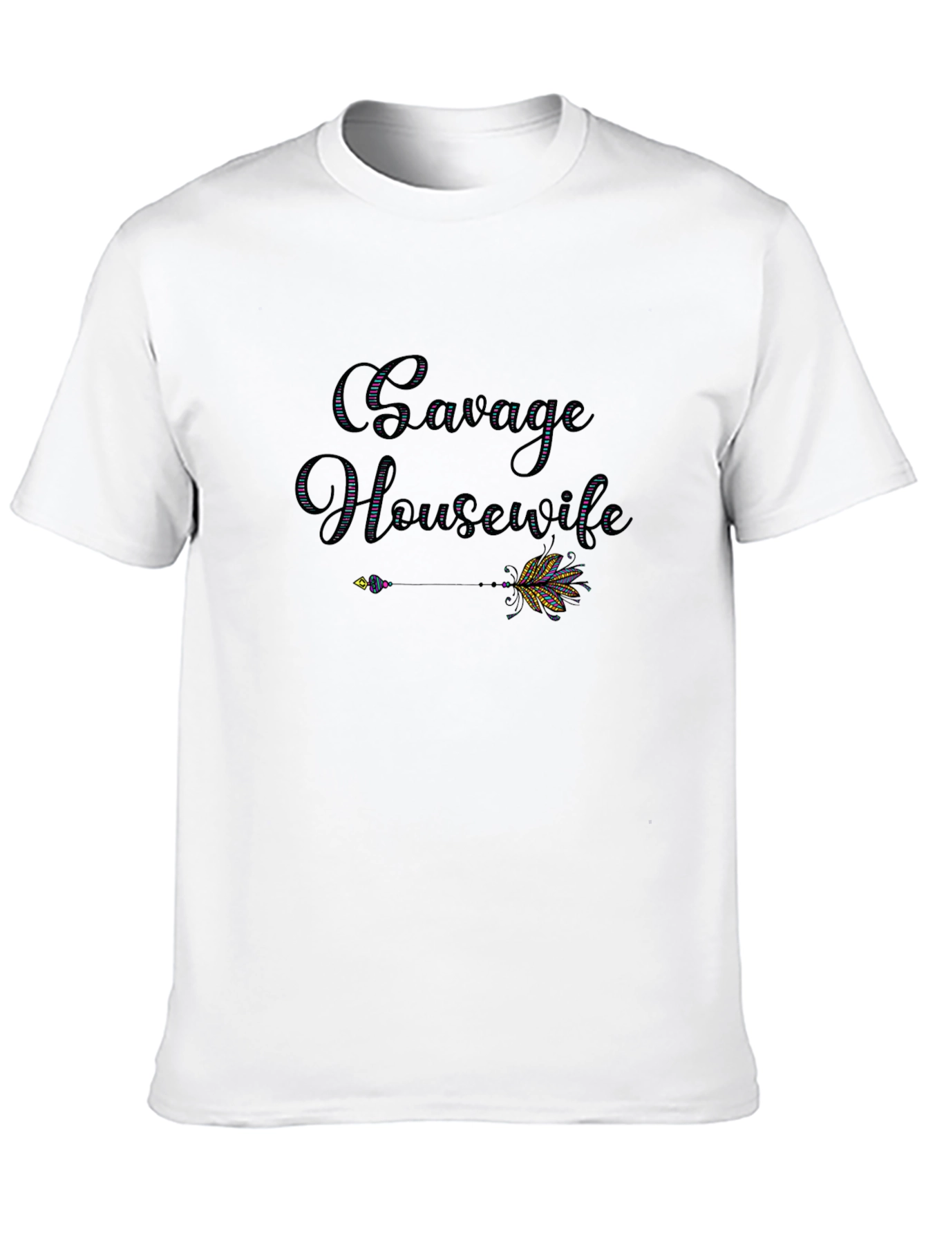 Savage Housewife Graphic T-Shirt - Stylish and Fun