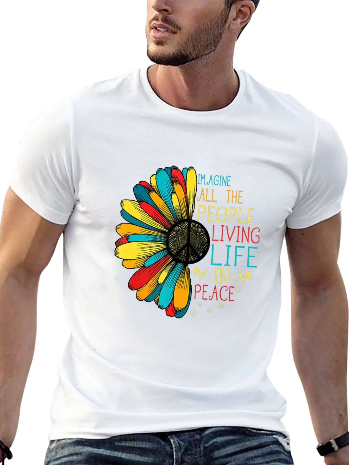 Imagine Peace Graphic T-Shirt