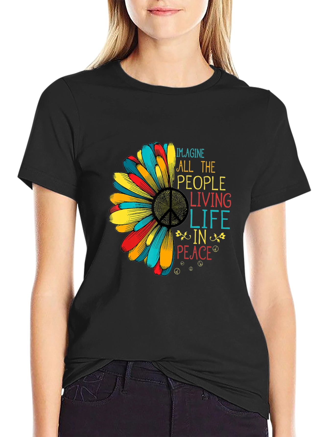 Imagine Peace Graphic T-Shirt
