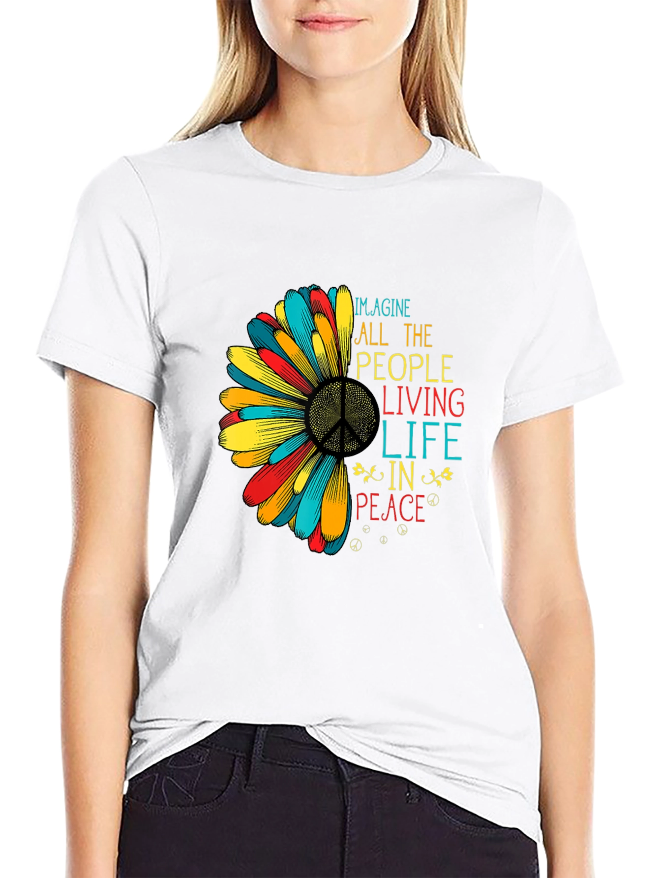 Imagine Peace Graphic T-Shirt