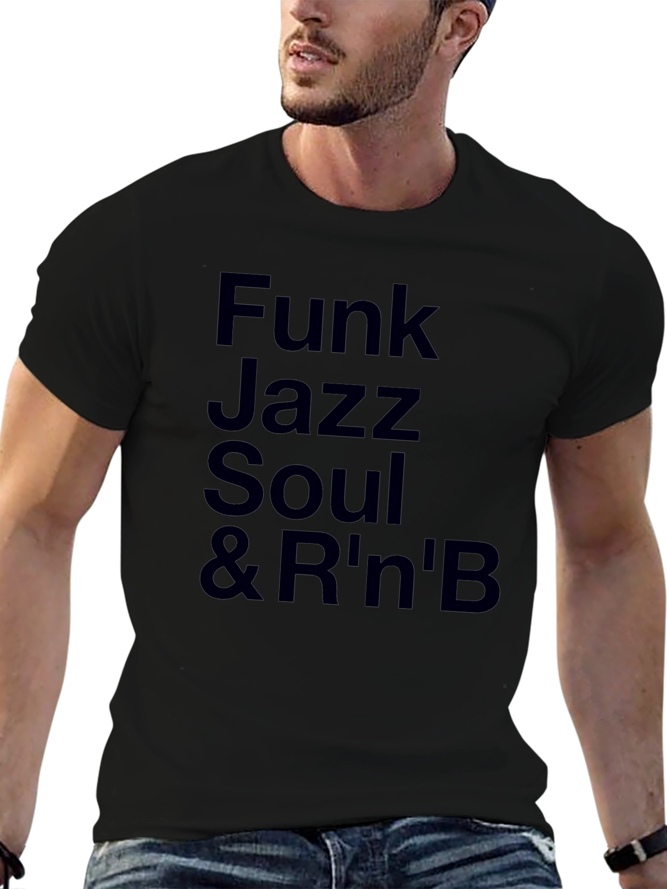 Funk Jazz Soul & RnB Black Graphic Tee