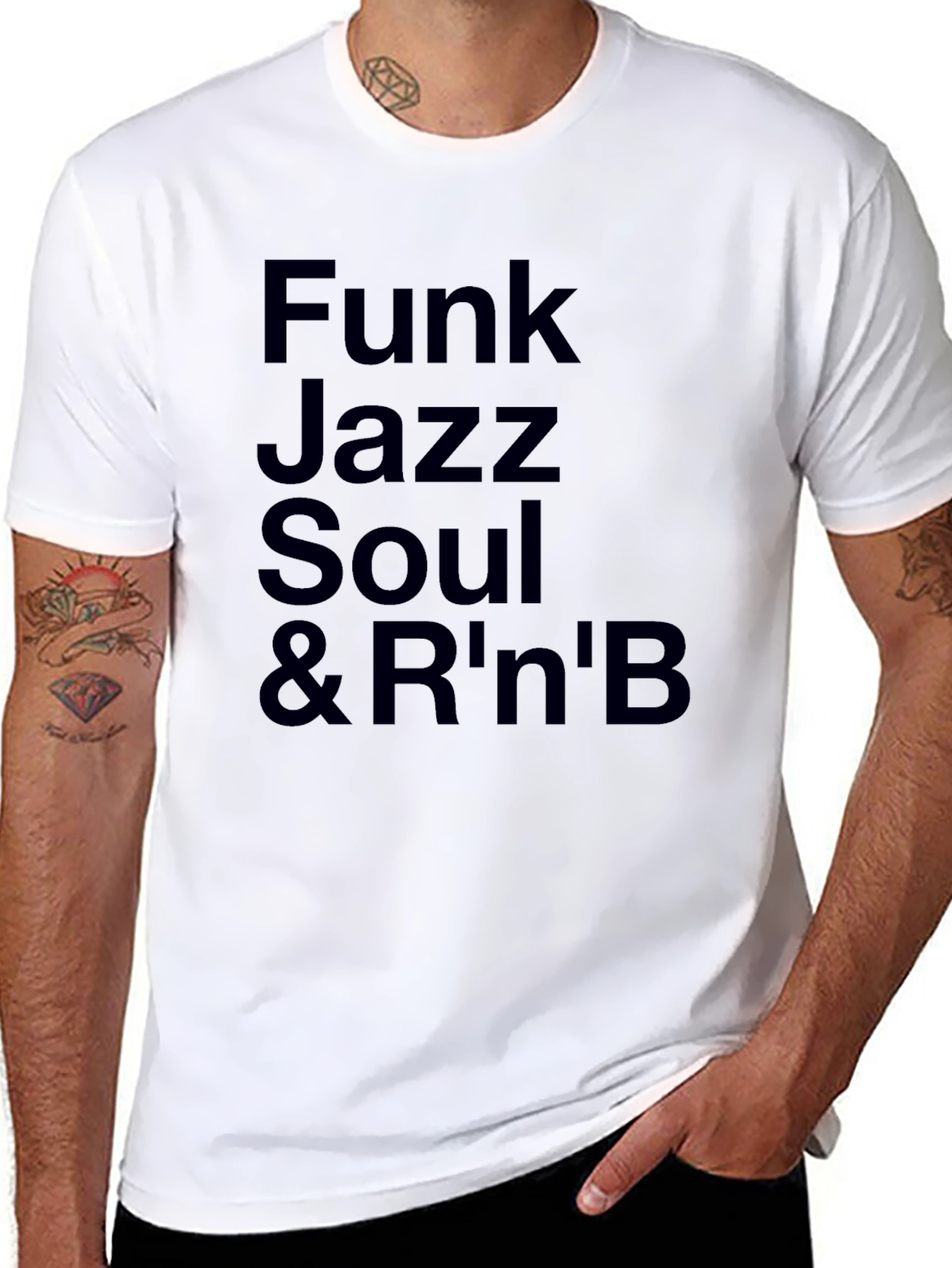 Funk Jazz Soul & RnB Black Graphic Tee