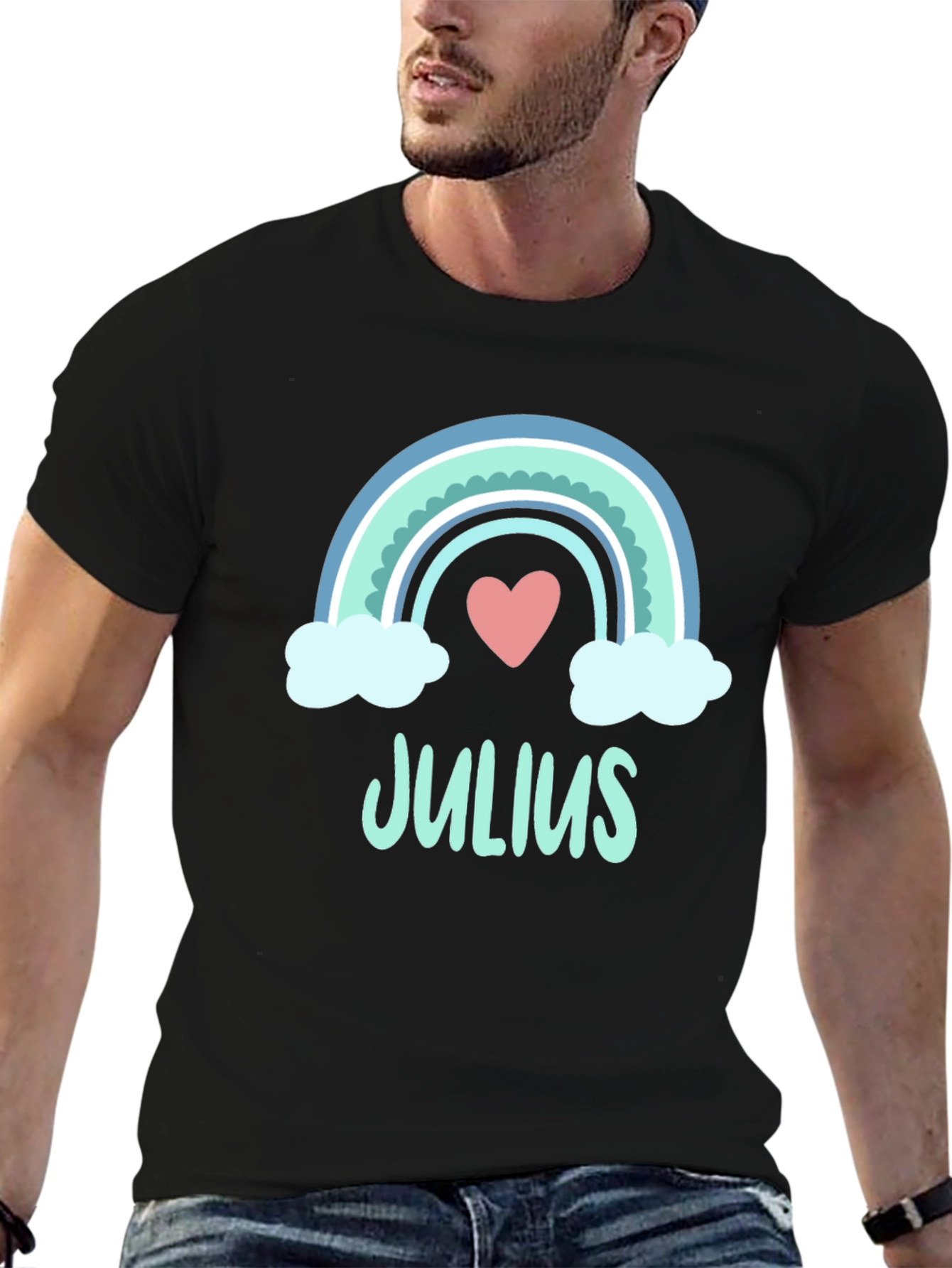 Julius Rainbow Heart T-Shirt - Soft Cotton Blend