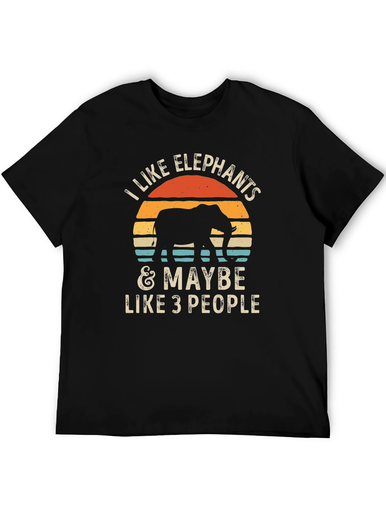 Elephant Lover Graphic Tee - I Like Elephants T-Shirt