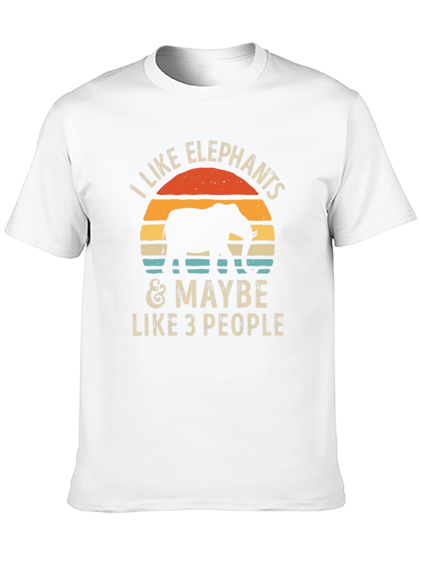 Elephant Lover Graphic Tee - I Like Elephants T-Shirt