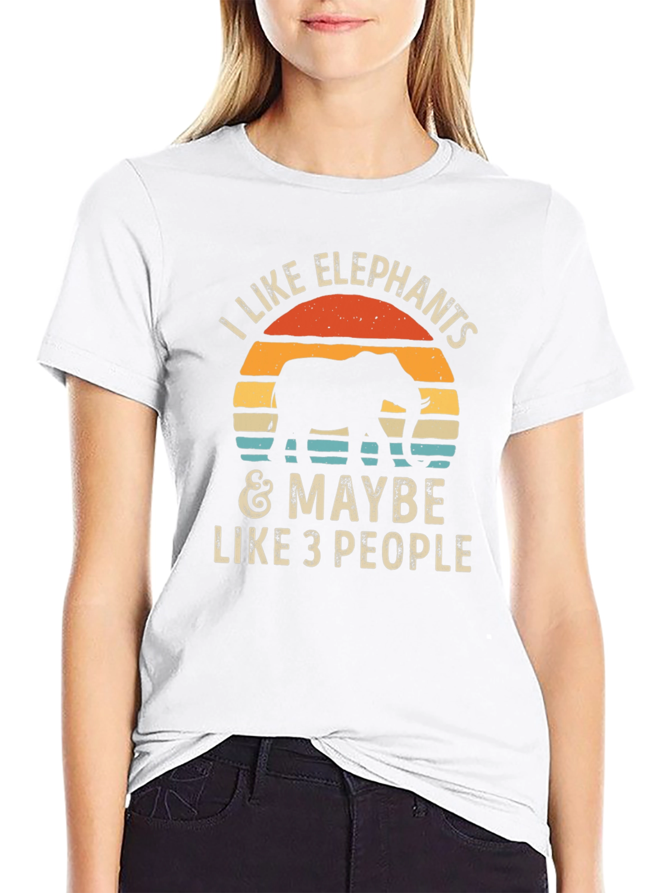 Elephant Lover Graphic Tee - I Like Elephants T-Shirt