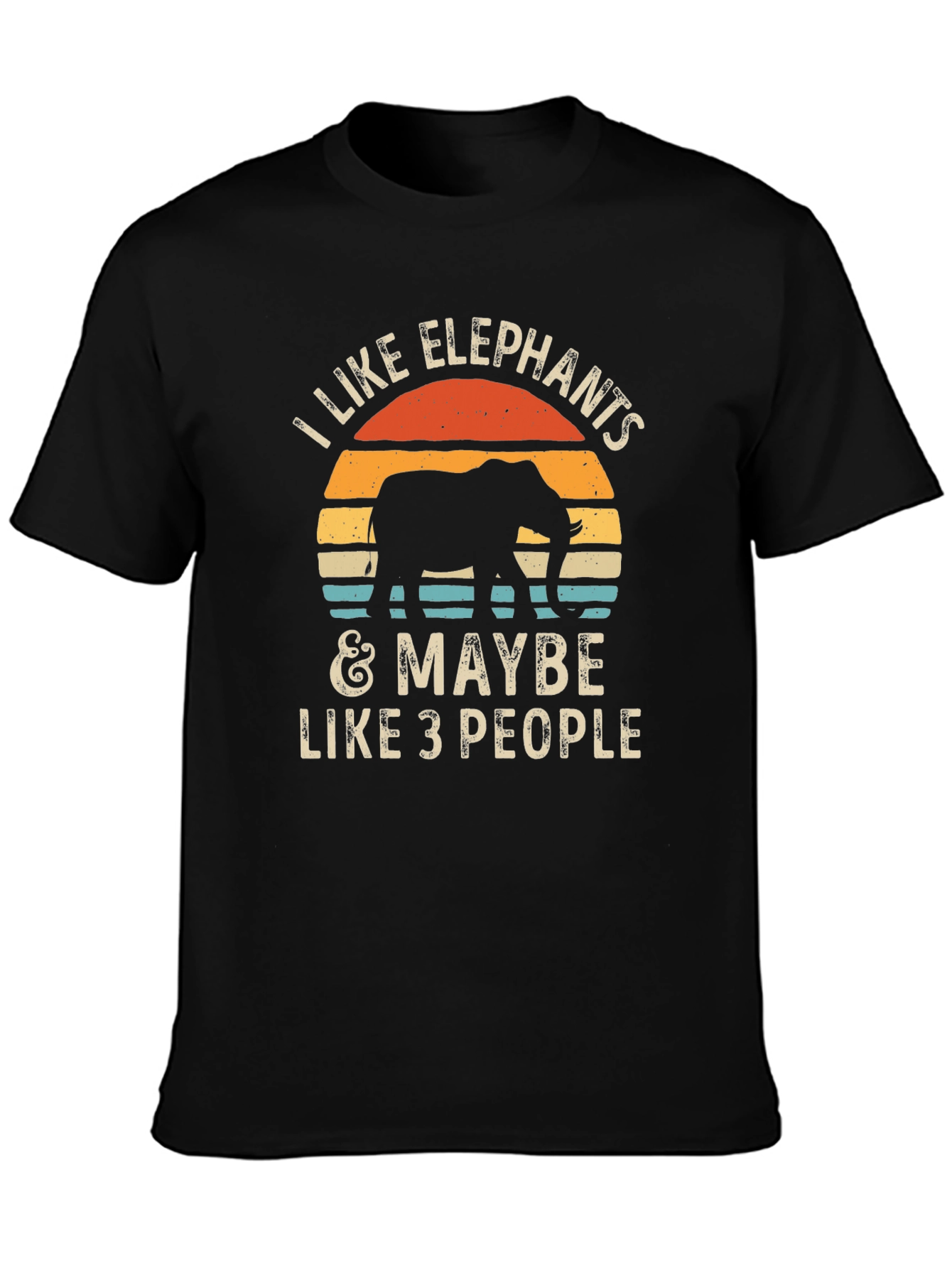 Elephant Lover Graphic Tee - I Like Elephants T-Shirt