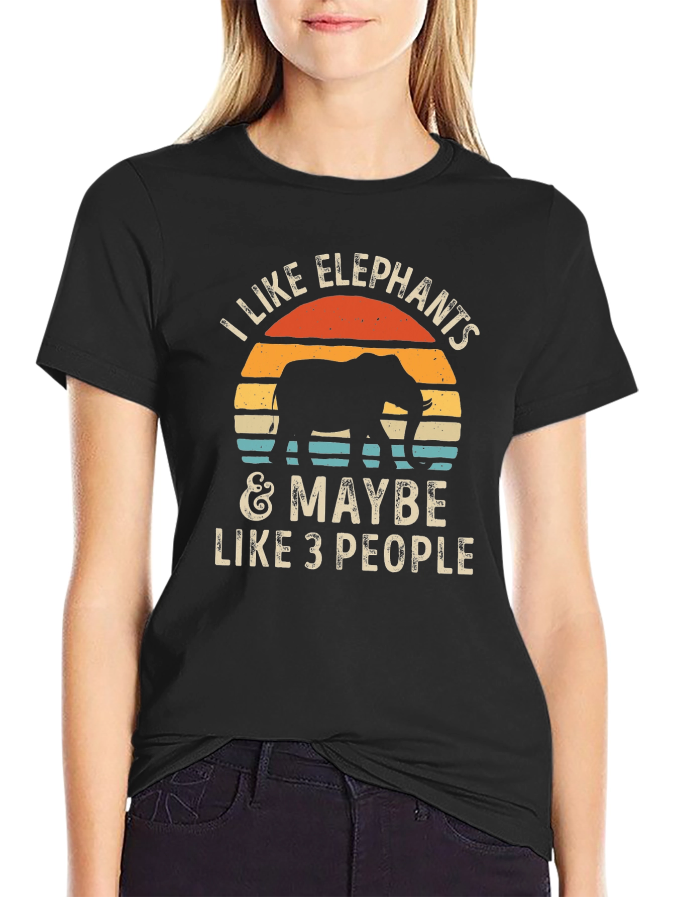 Elephant Lover Graphic Tee - I Like Elephants T-Shirt