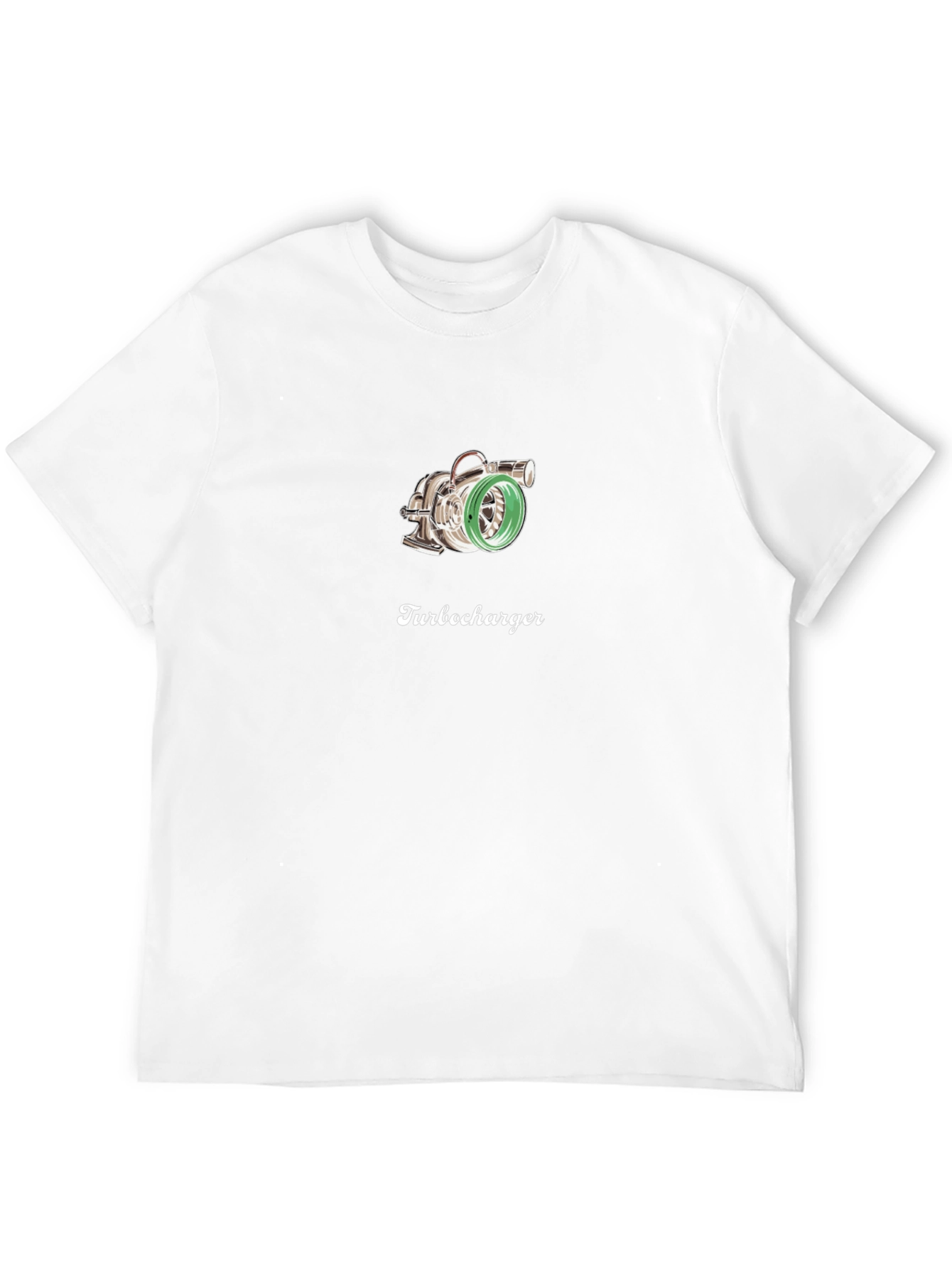 Turbocharger Graphic Tee - Black Cotton T-Shirt