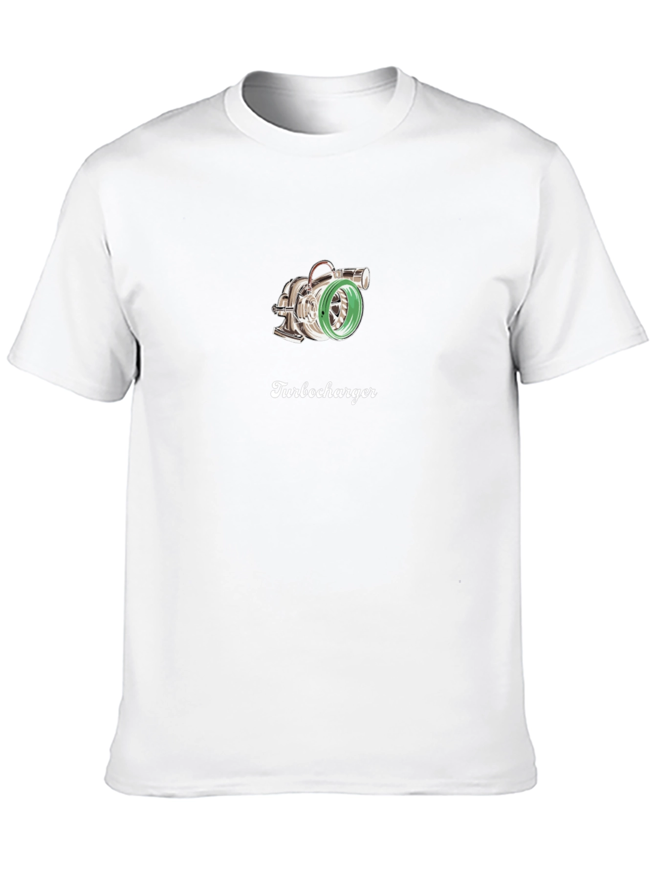 Turbocharger Graphic Tee - Black Cotton T-Shirt