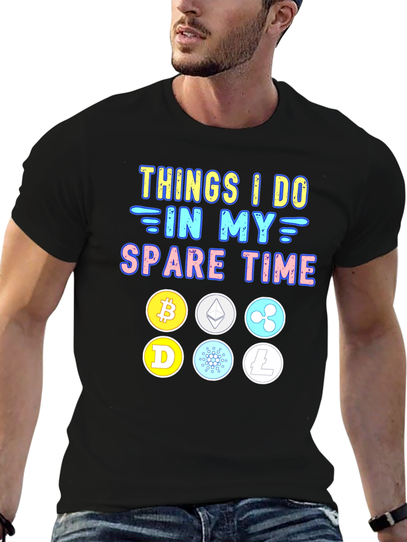 Crypto Spare Time Graphic Tee