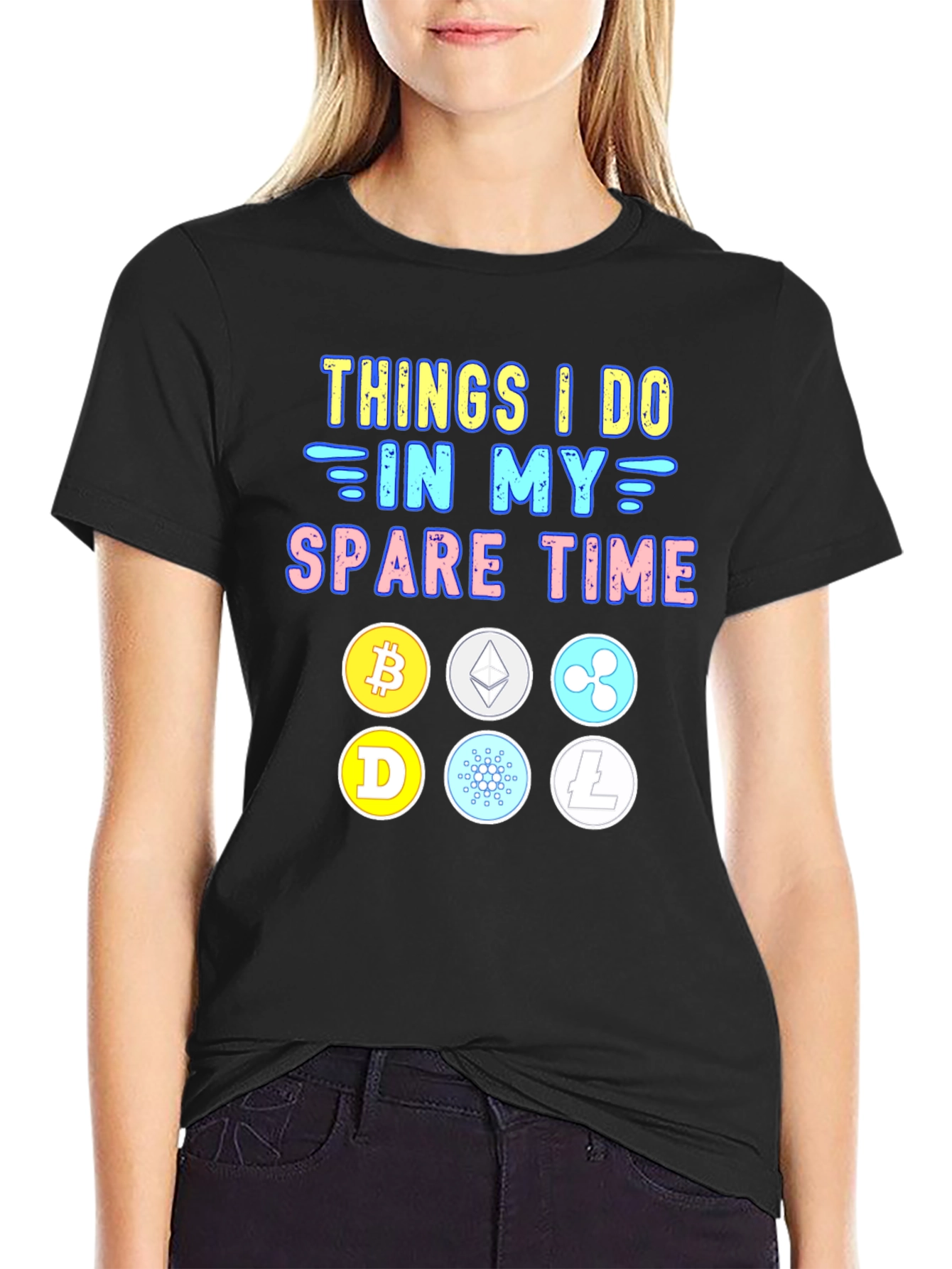 Crypto Spare Time Graphic Tee
