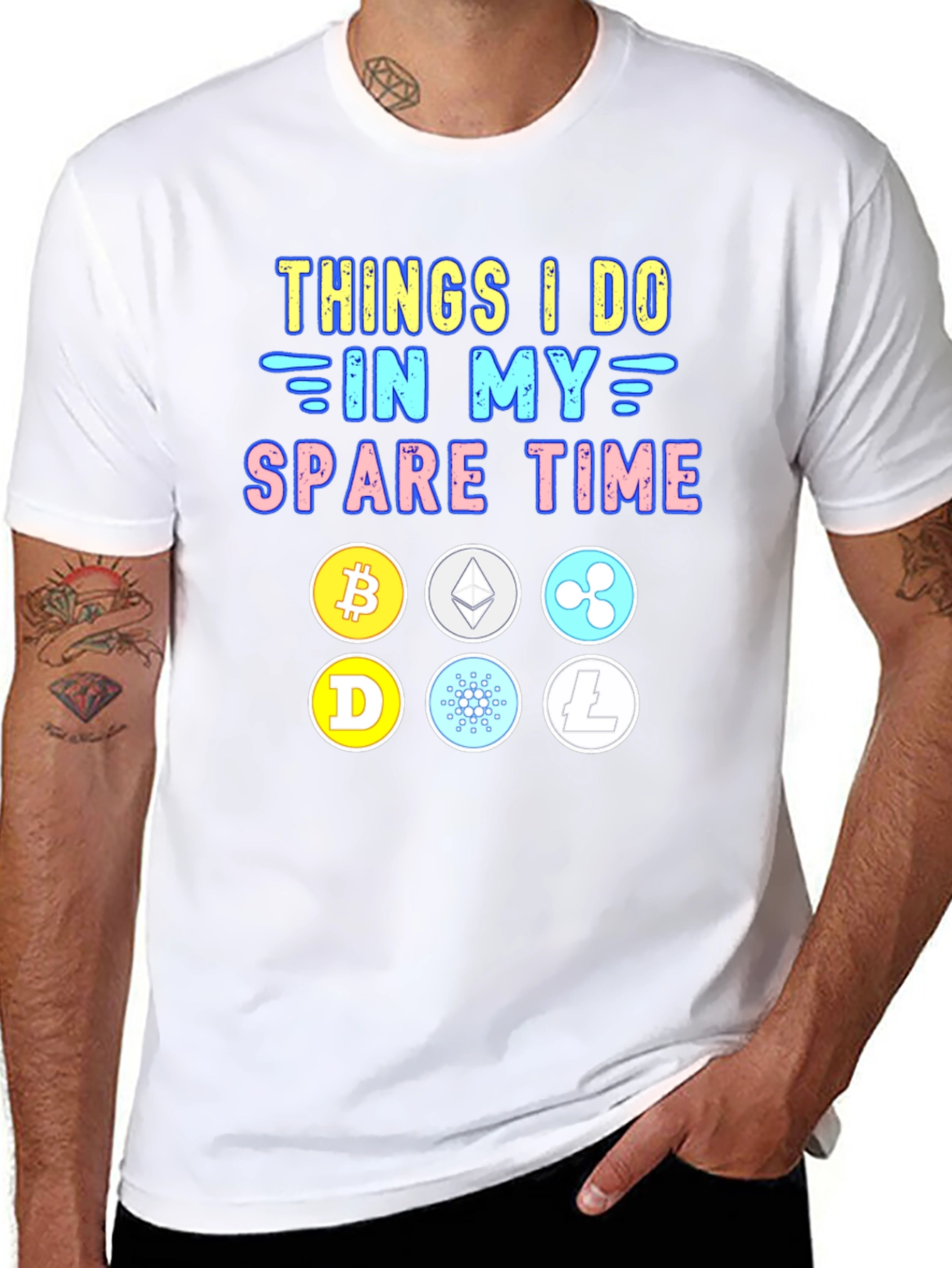 Crypto Spare Time Graphic Tee
