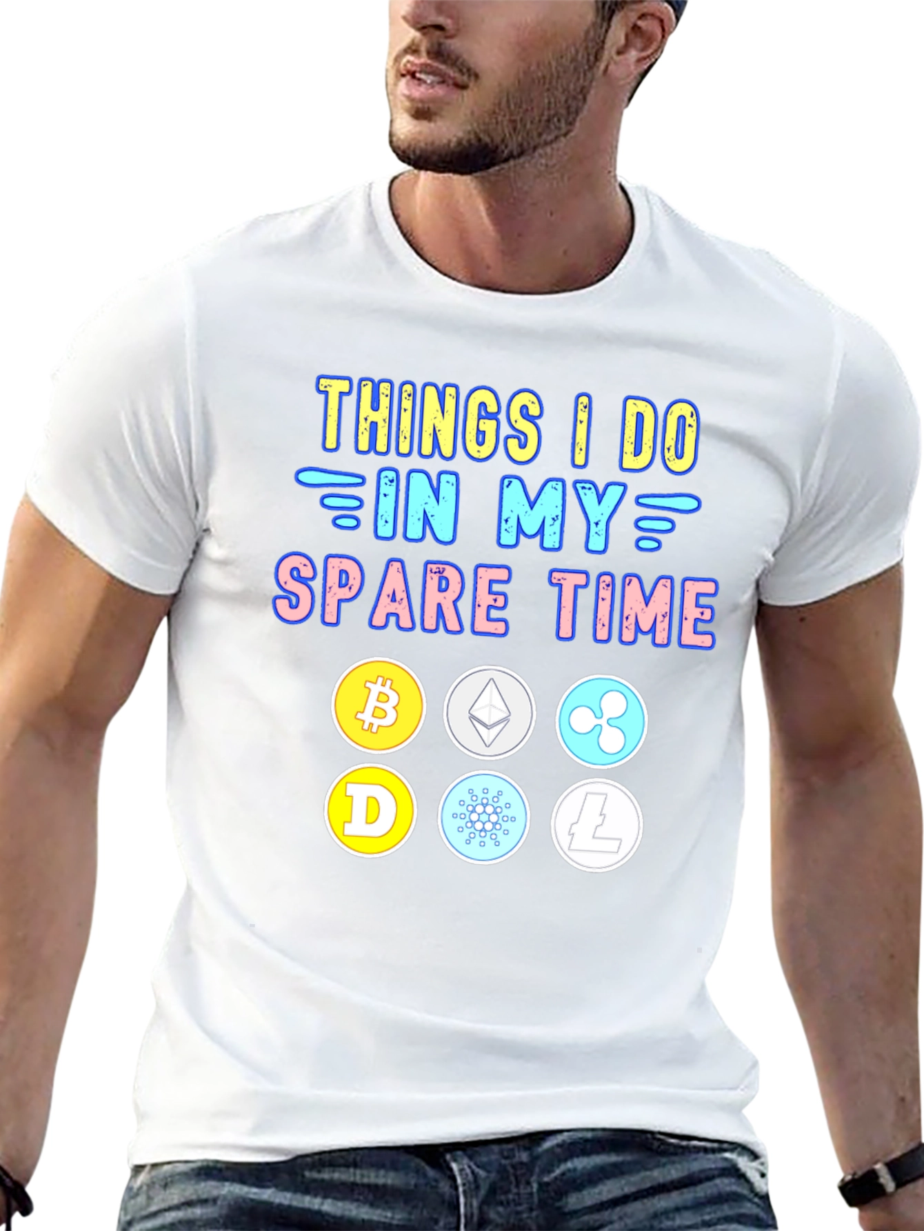 Crypto Spare Time Graphic Tee
