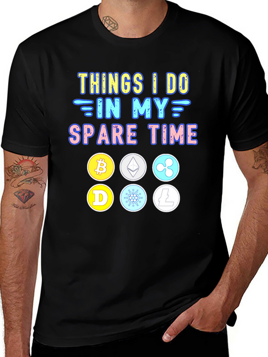 Crypto Spare Time Graphic Tee