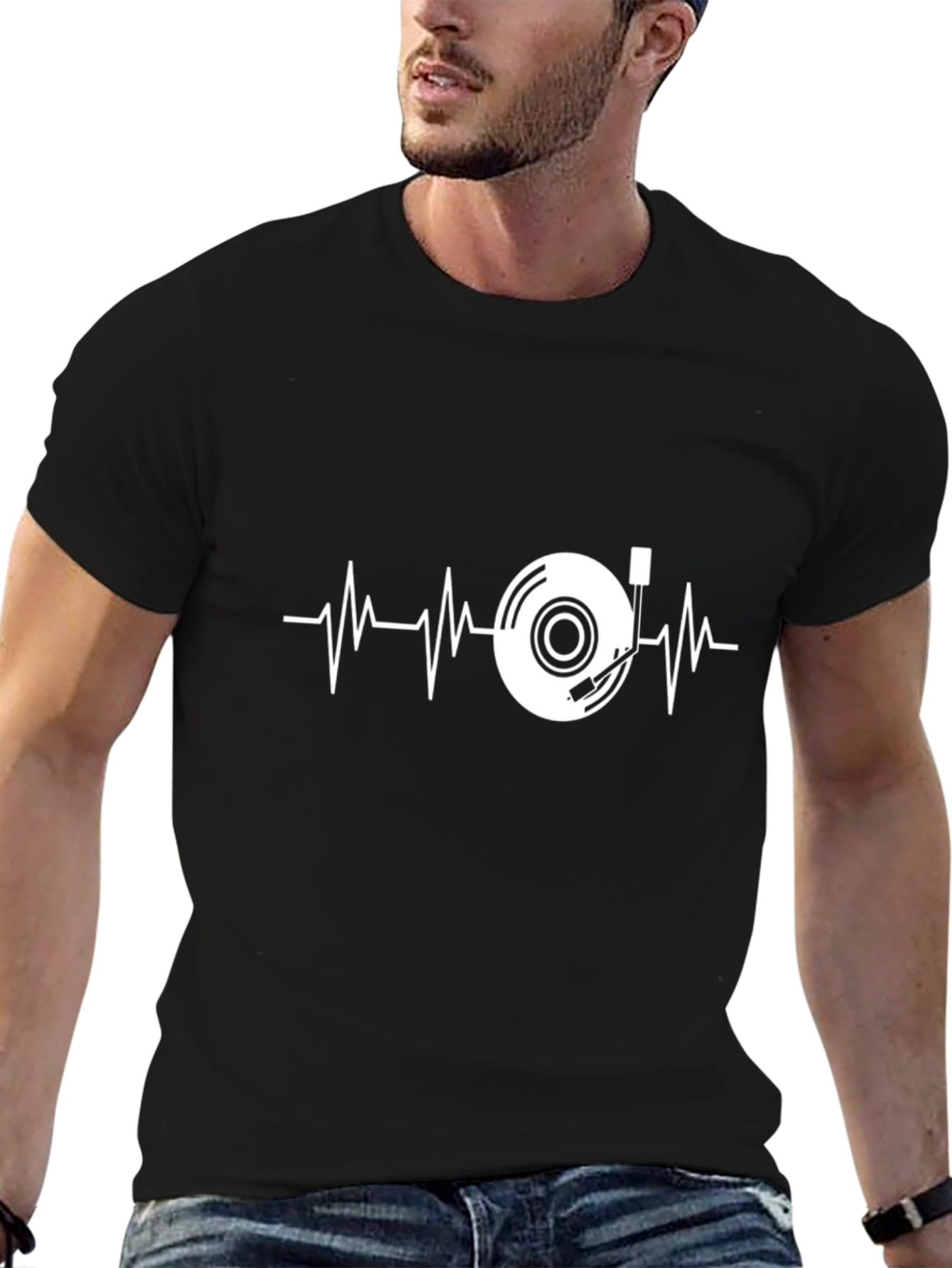 DJ Heartbeat T-Shirt - Music Lover Tee