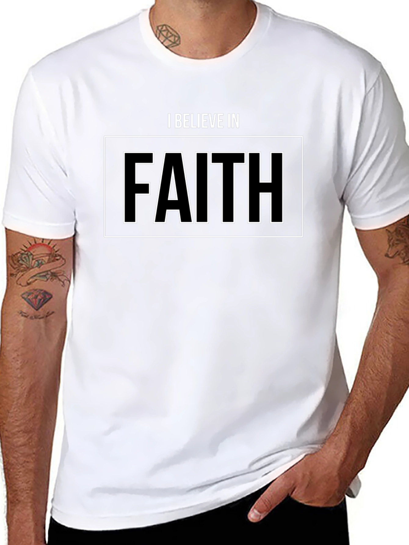 I Believe in Faith Black T-Shirt