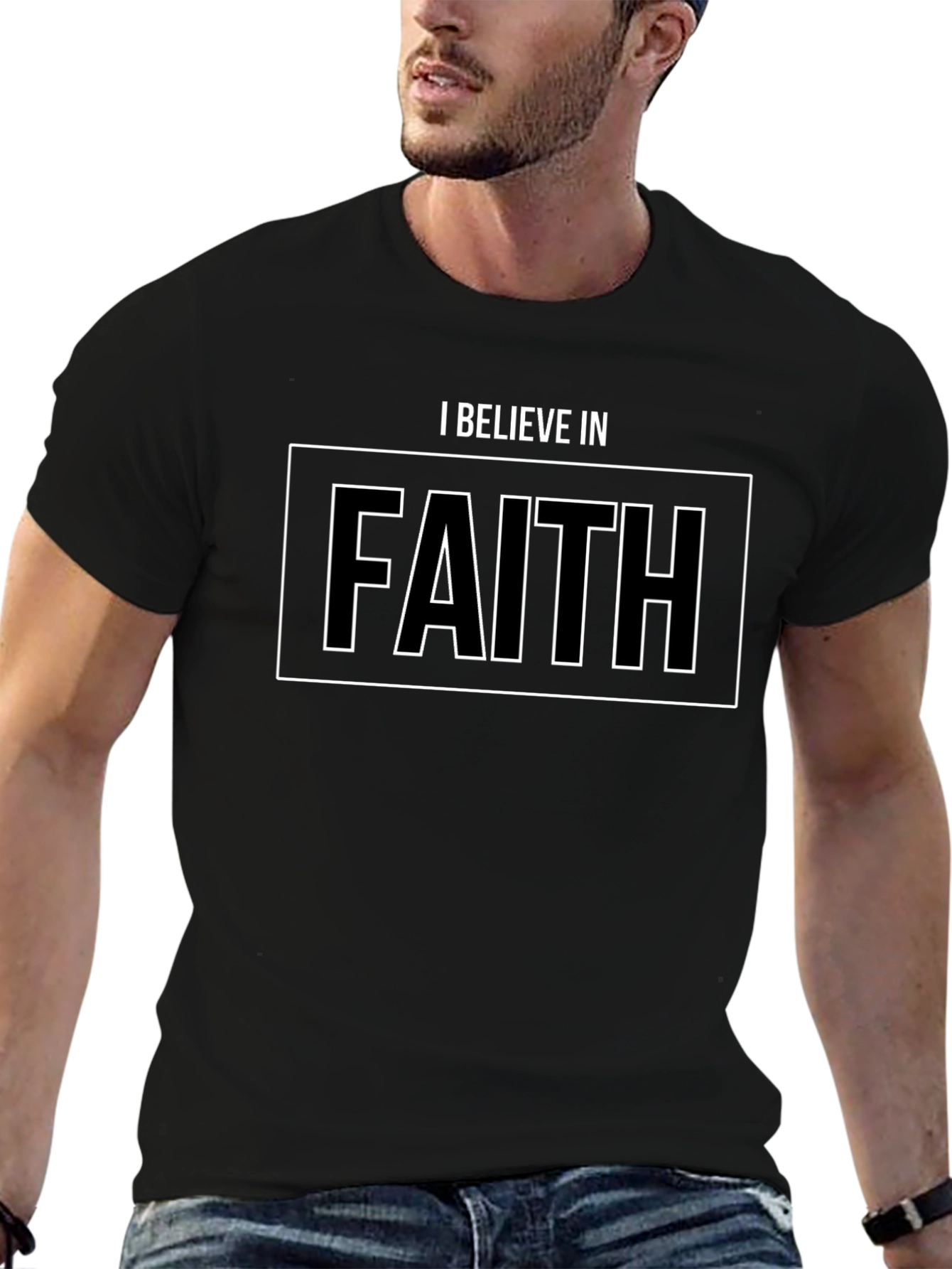 I Believe in Faith Black T-Shirt