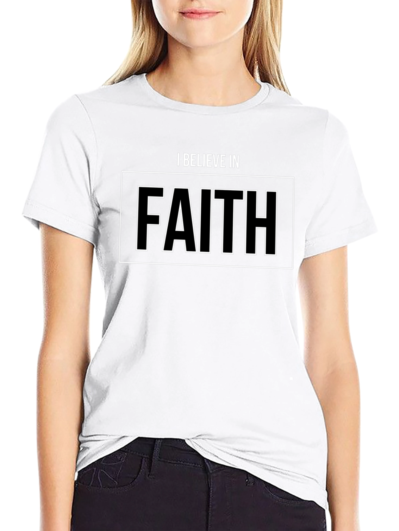 I Believe in Faith Black T-Shirt