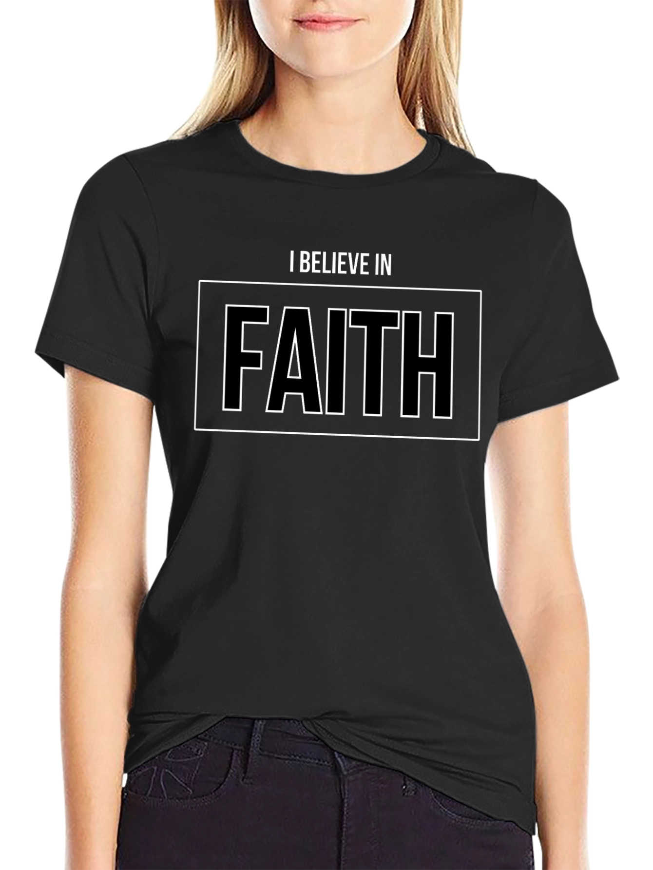 I Believe in Faith Black T-Shirt