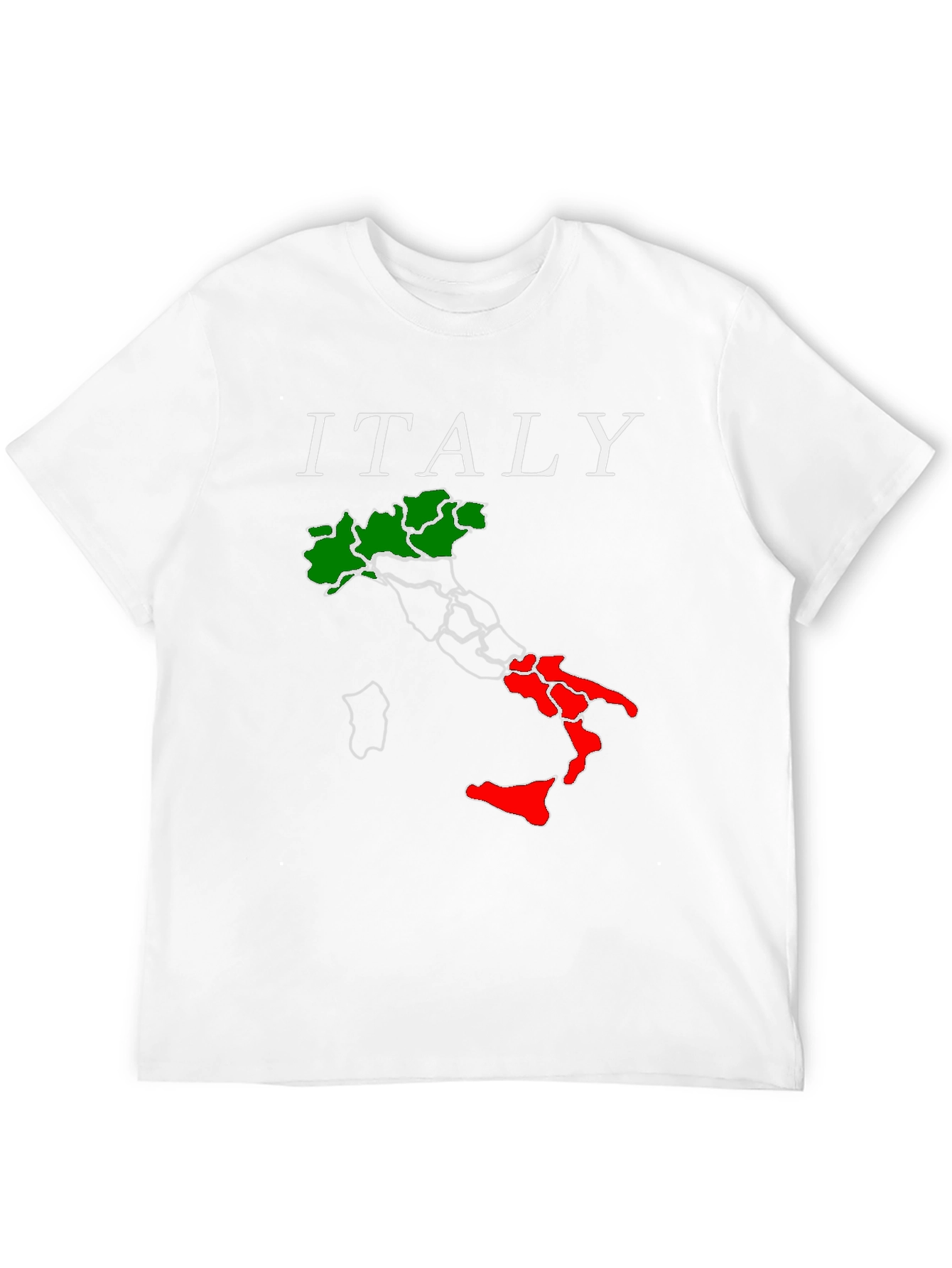 Italy Map Graphic T-Shirt - Black Tee