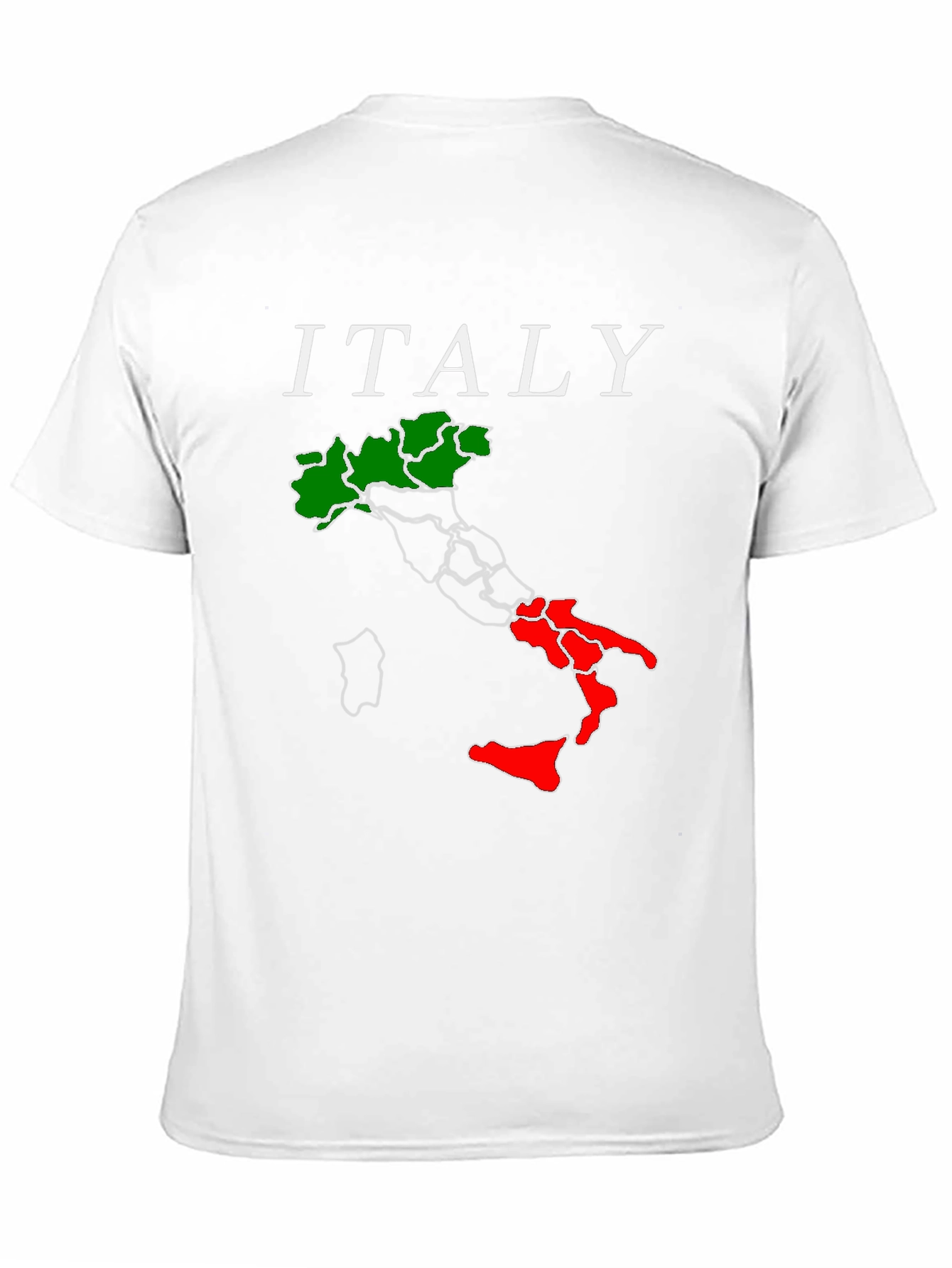 Italy Map Graphic T-Shirt - Black Tee