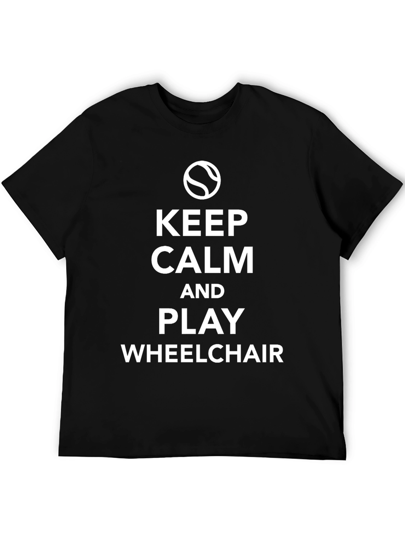 Keep Calm Play Wheelchair T-Shirt