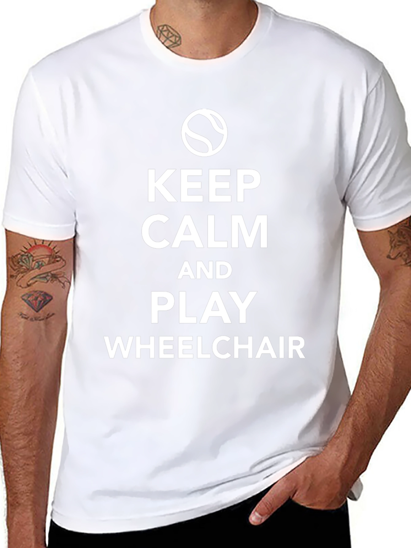 Keep Calm Play Wheelchair T-Shirt