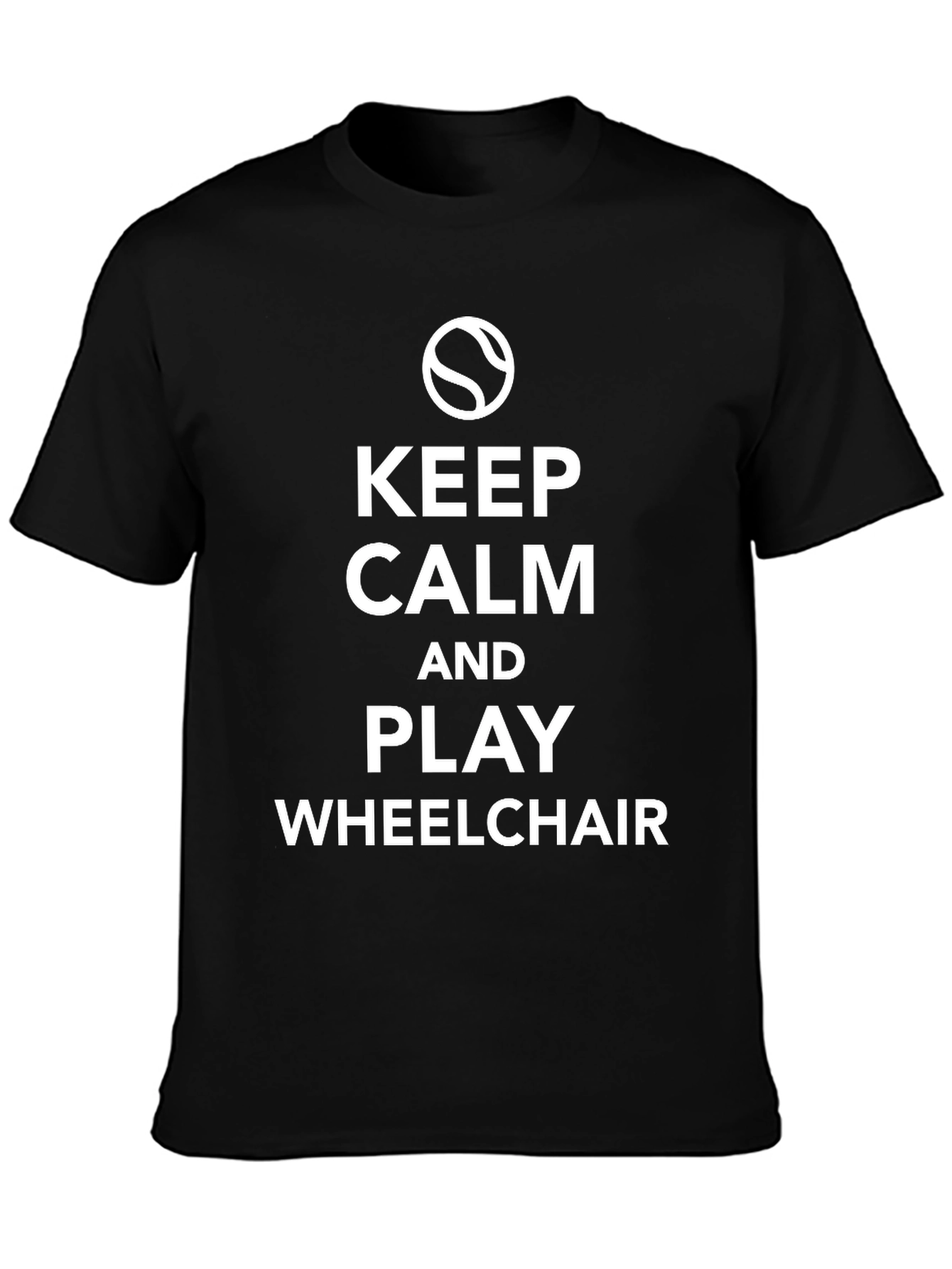 Keep Calm Play Wheelchair T-Shirt