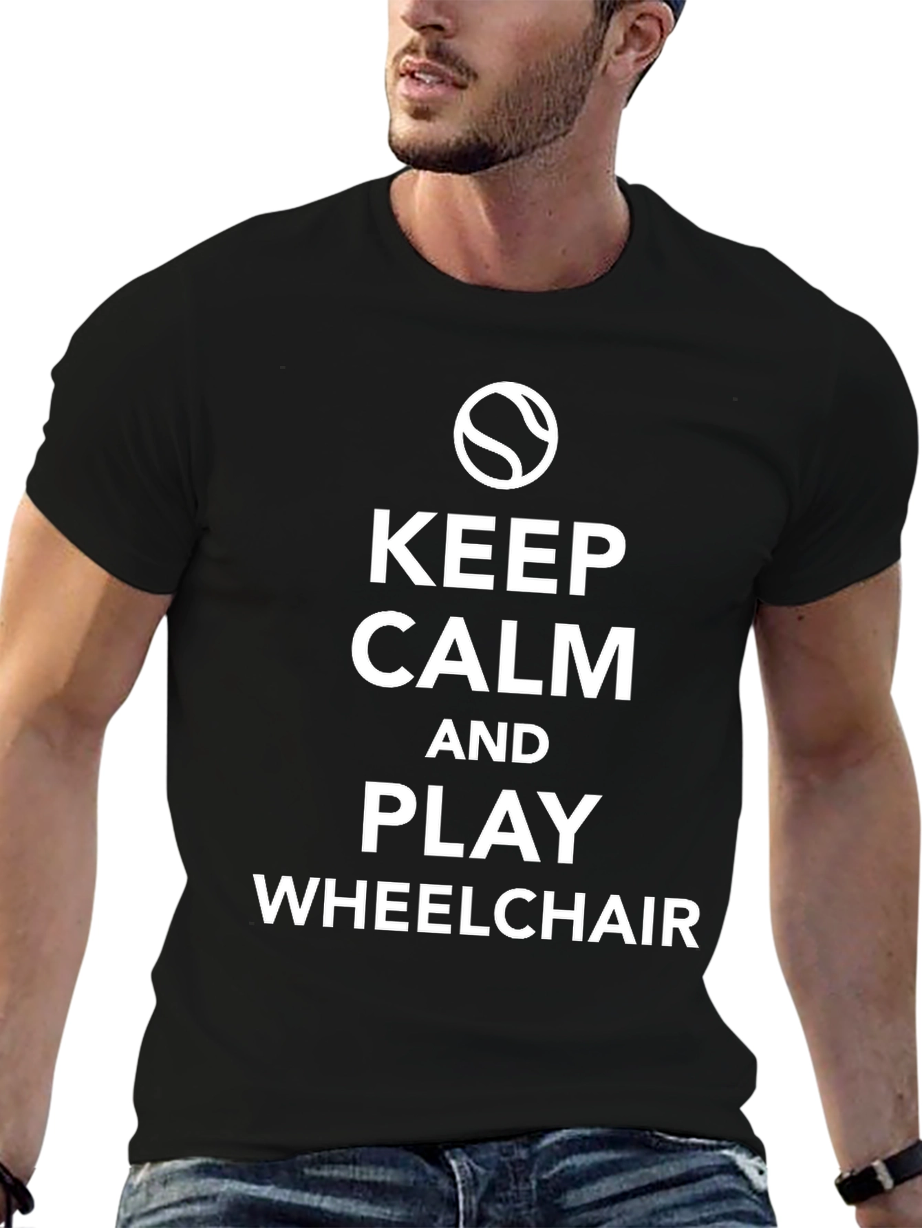 Keep Calm Play Wheelchair T-Shirt