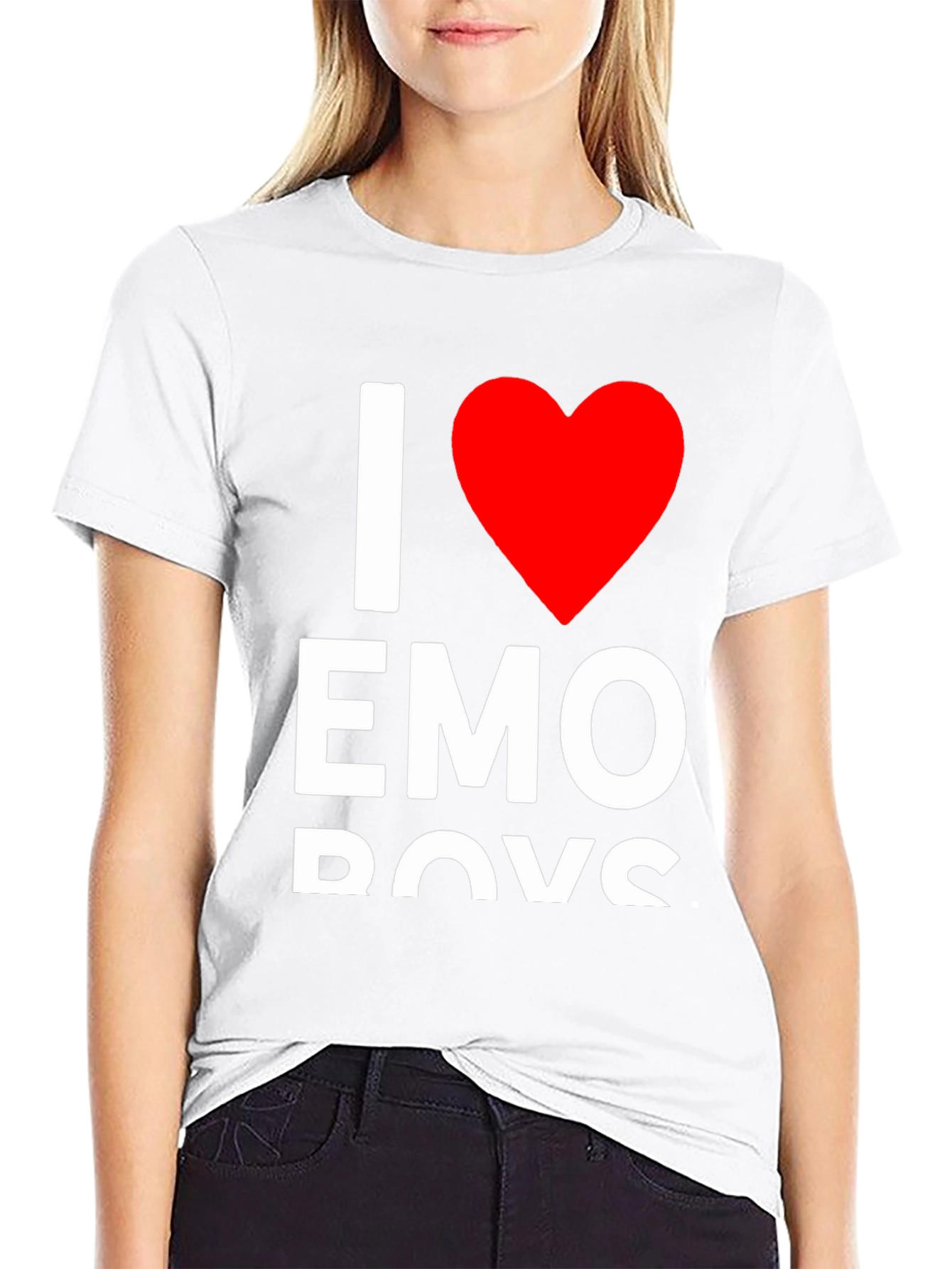 I Heart Emo Boys T-Shirt - Trendy Graphic Tee