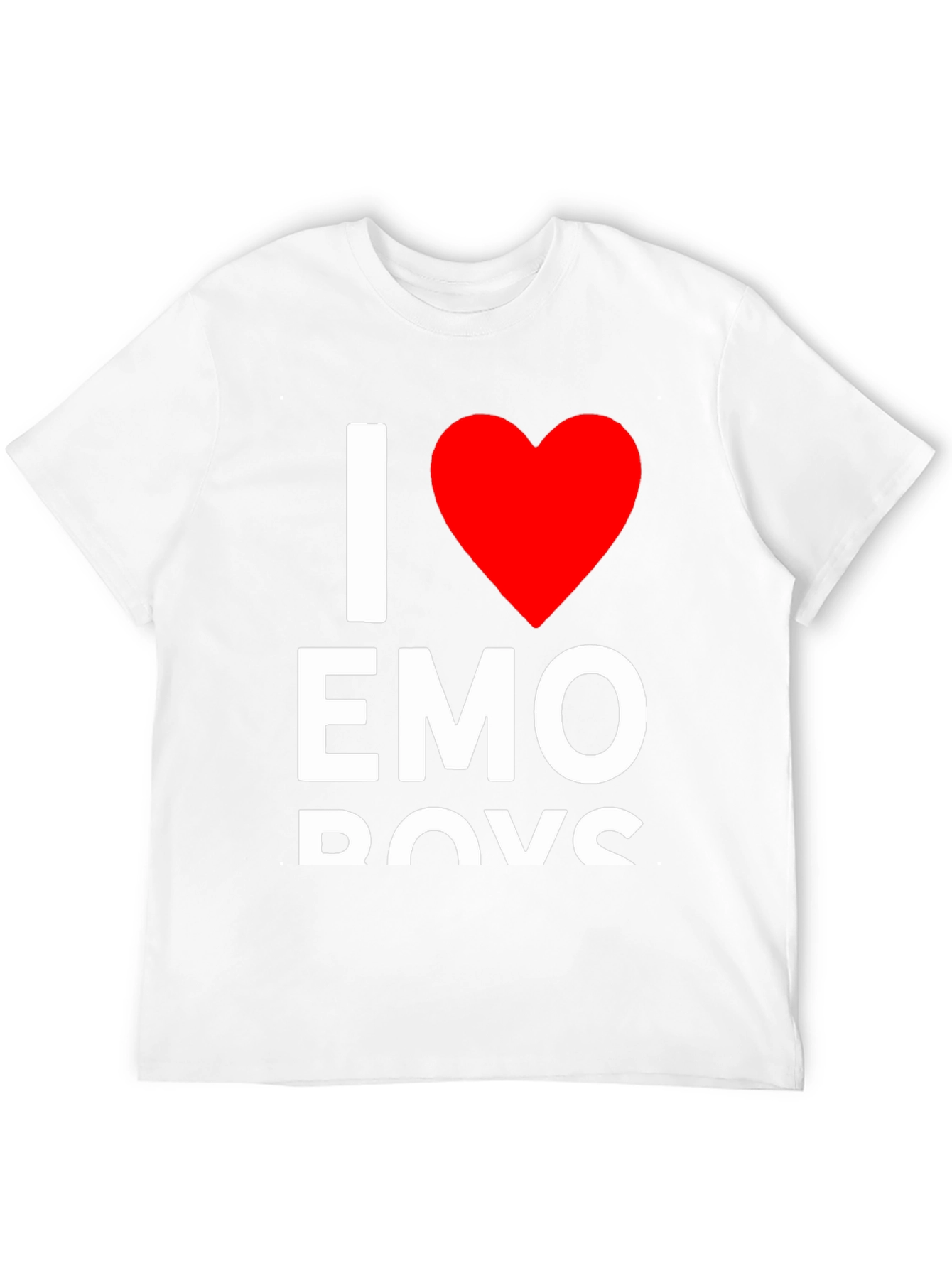 I Heart Emo Boys T-Shirt - Trendy Graphic Tee