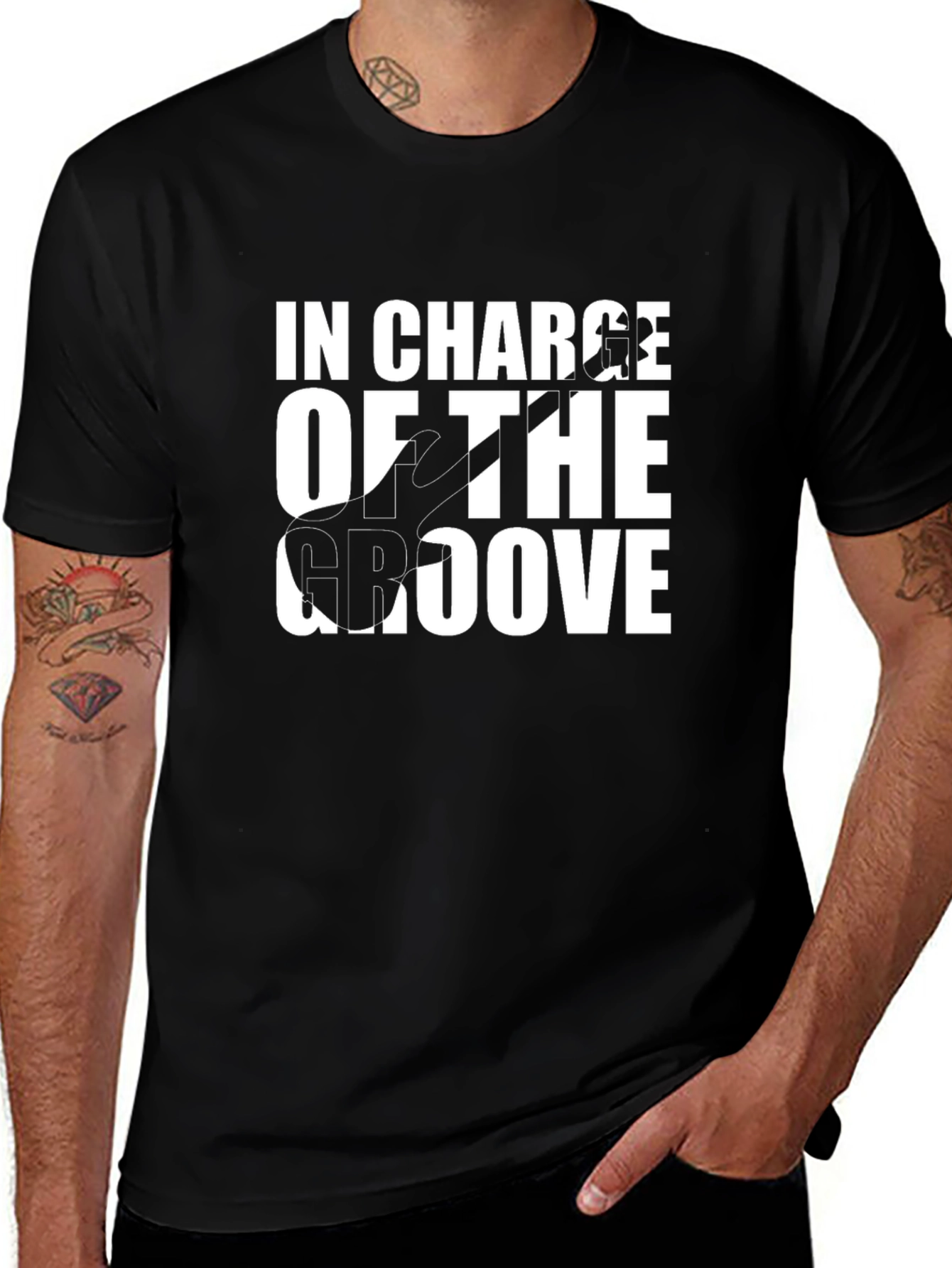 In Charge of the Groove Black T-Shirt