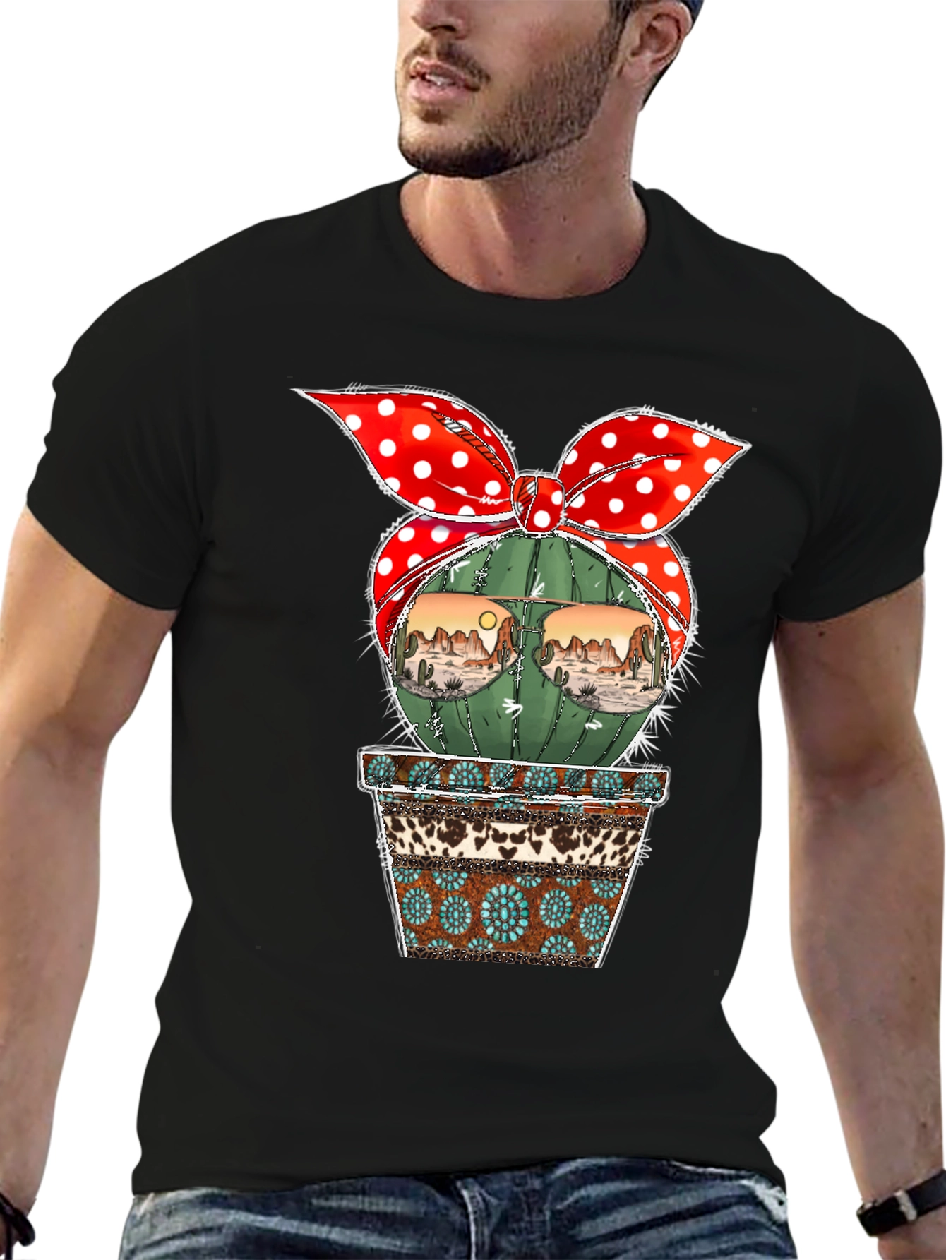 Cactus Desert Scene T-Shirt