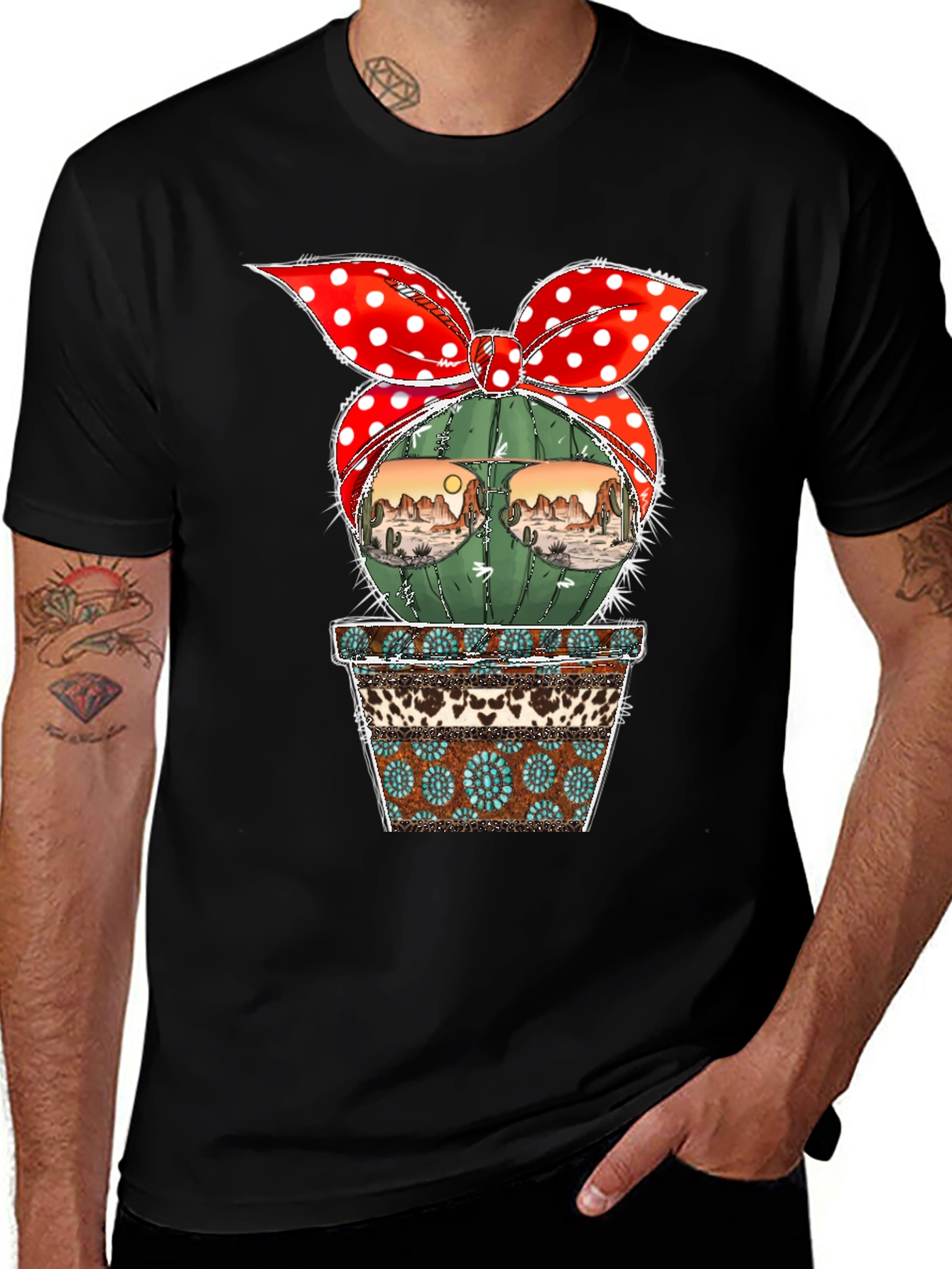 Cactus Desert Scene T-Shirt