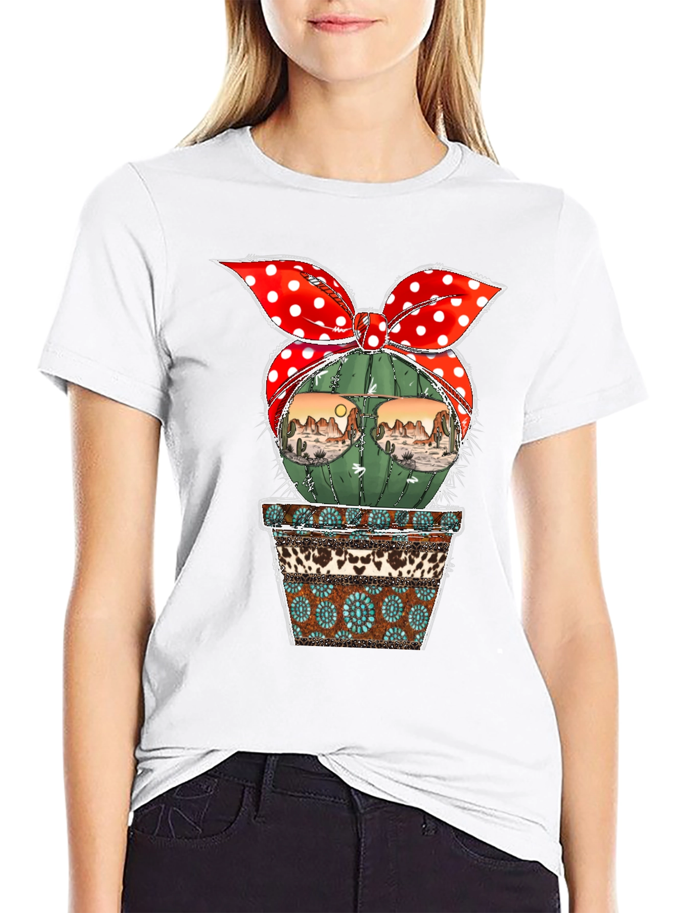 Cactus Desert Scene T-Shirt