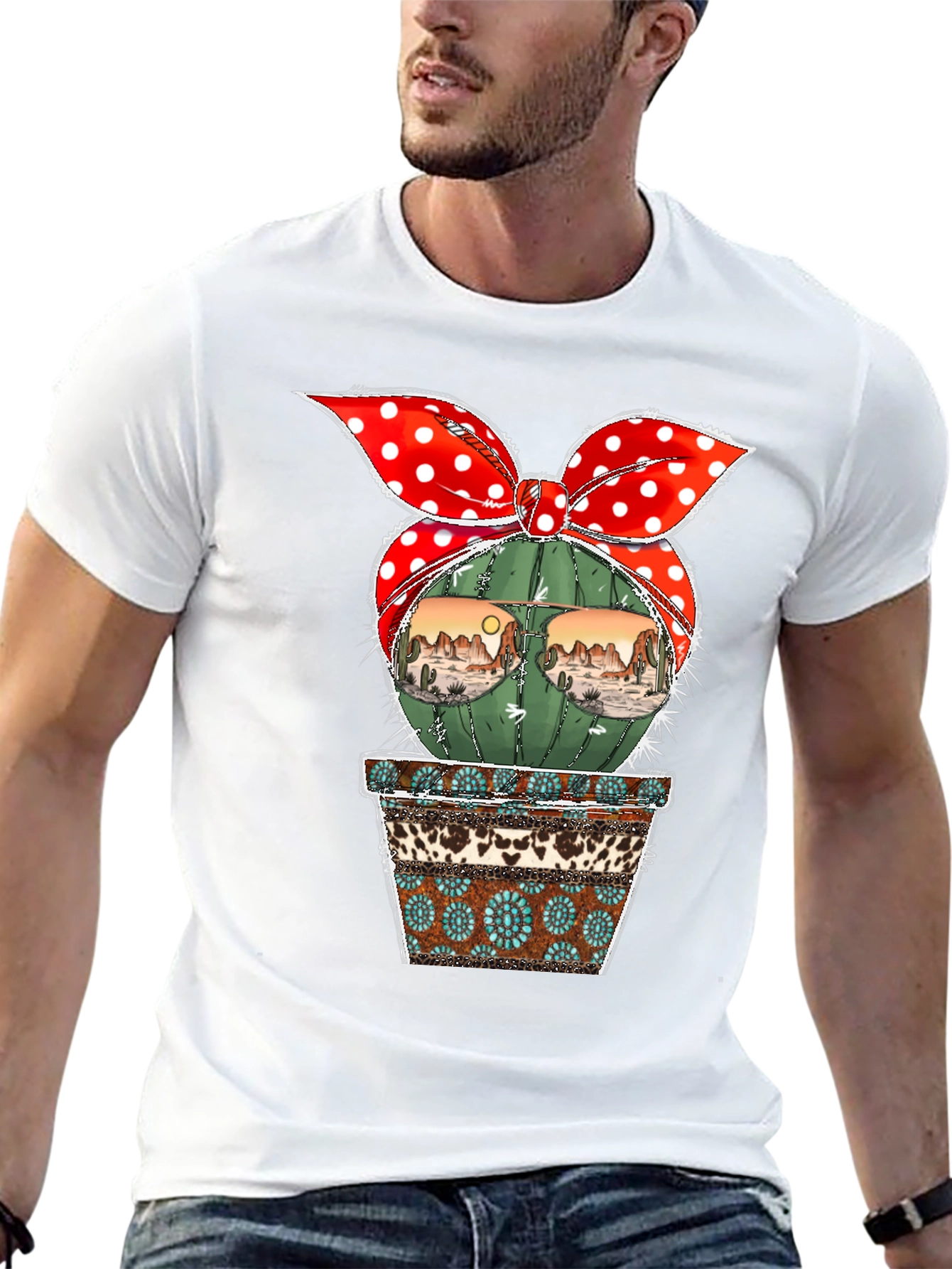 Cactus Desert Scene T-Shirt