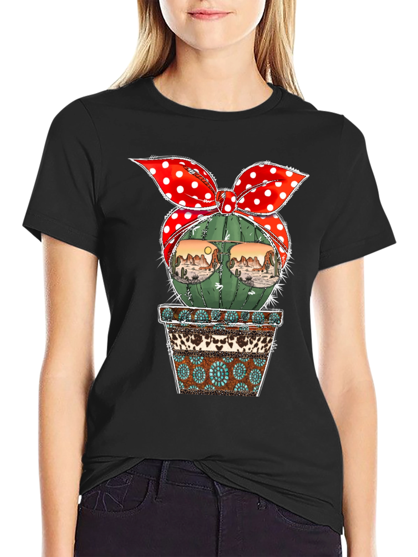 Cactus Desert Scene T-Shirt