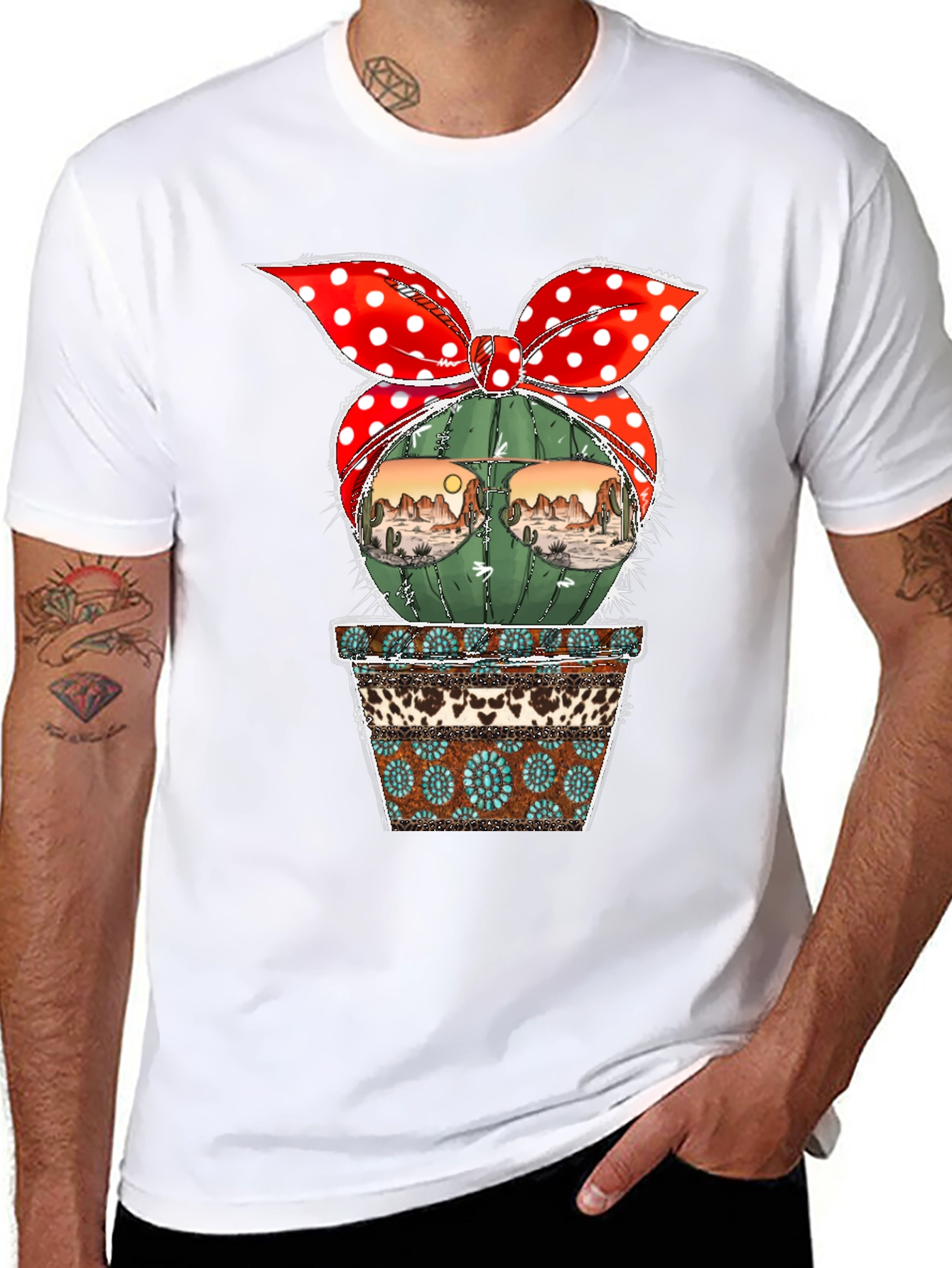 Cactus Desert Scene T-Shirt