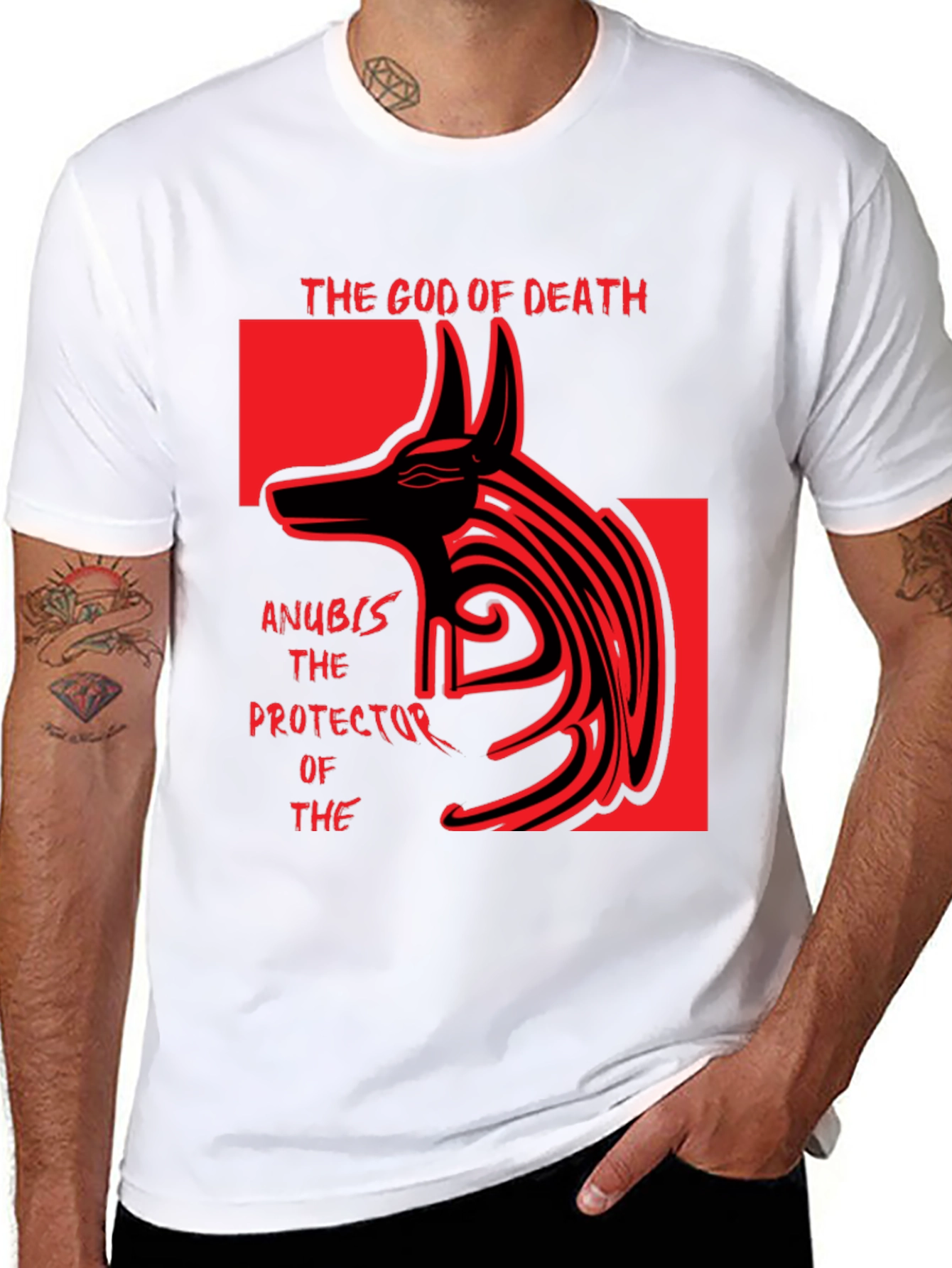 Anubis God of Death Graphic T-Shirt