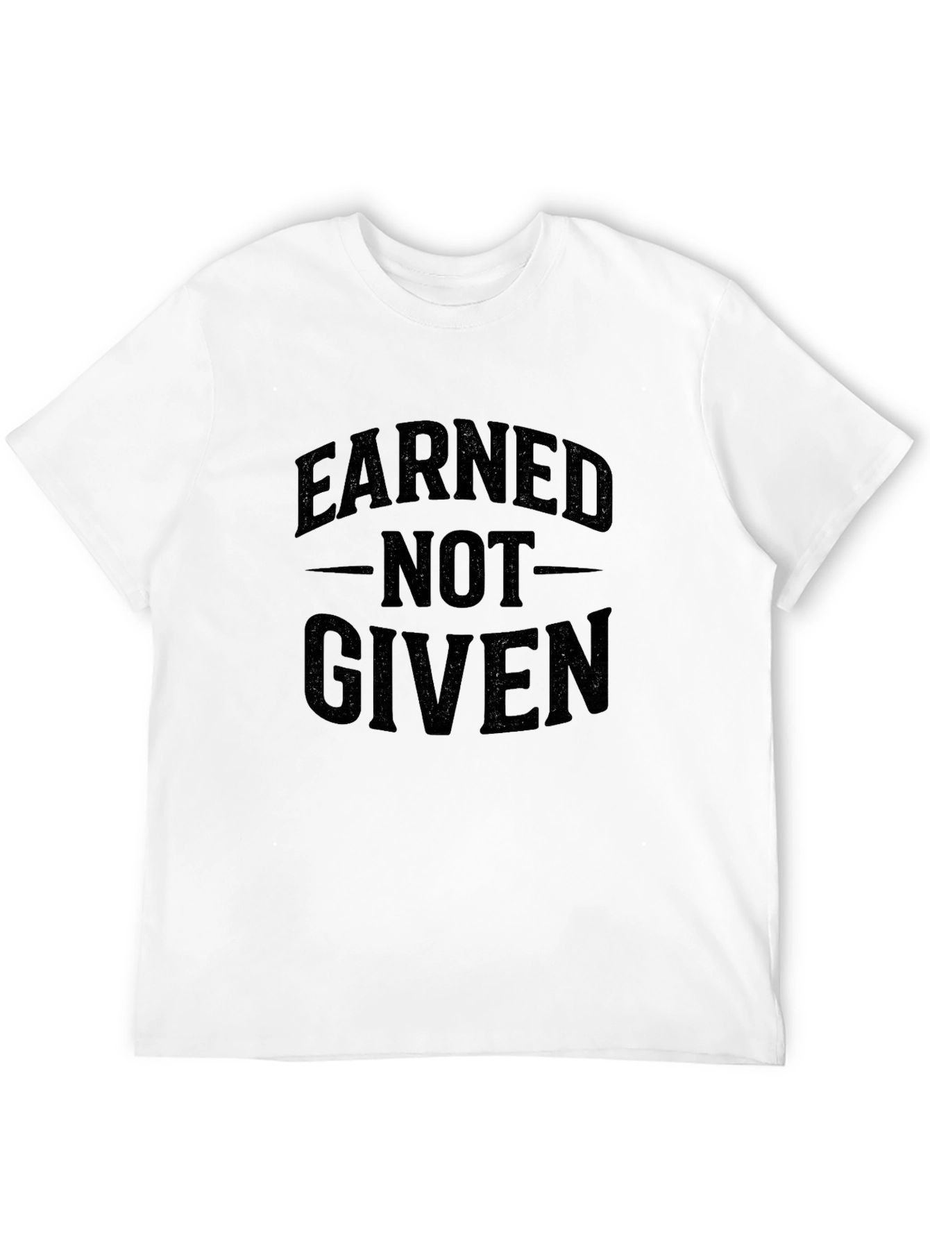 Earned Not Given Black Graphic Tee