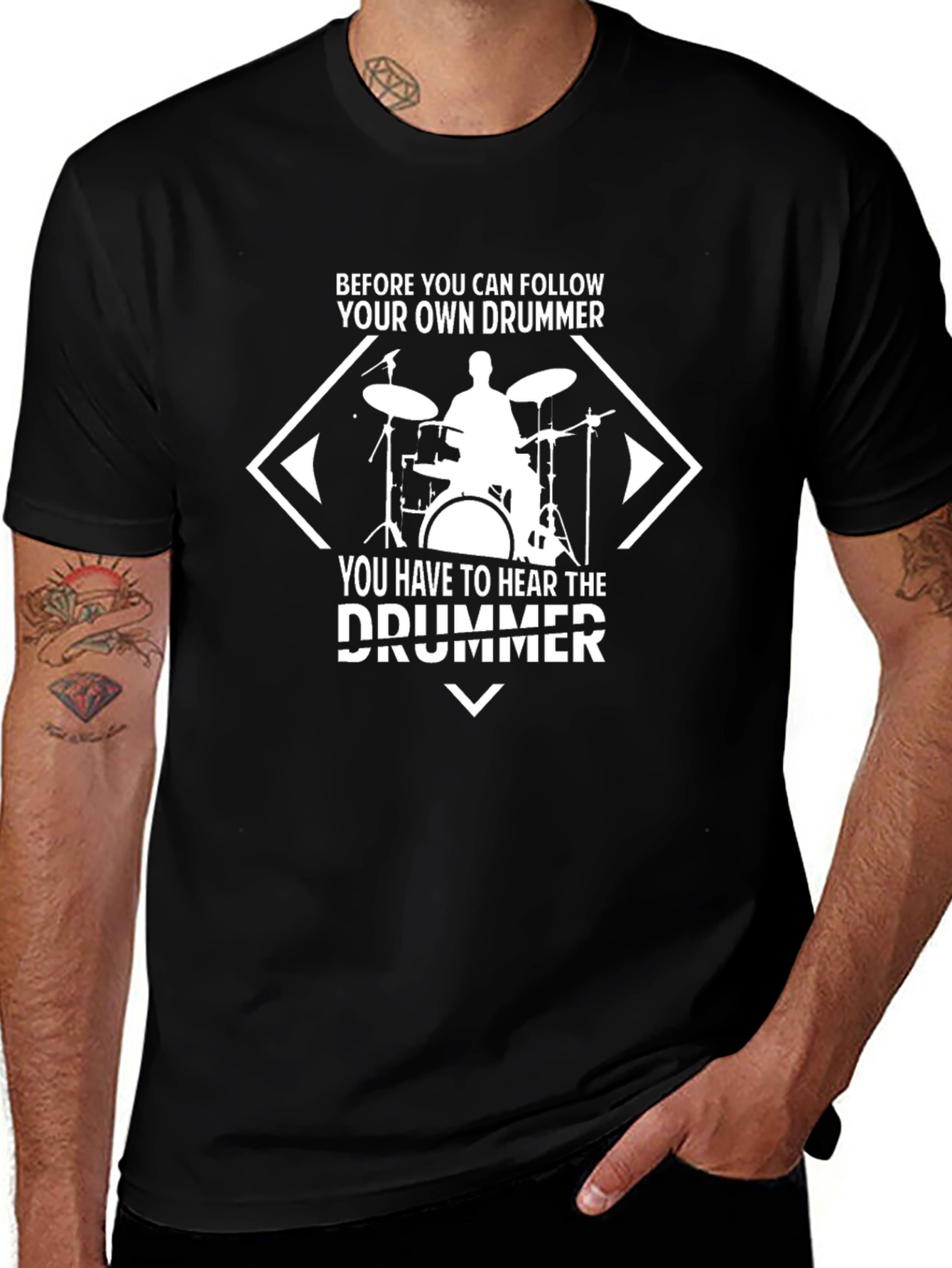 Drummer Graphic Tee - Follow Your Own Beat
