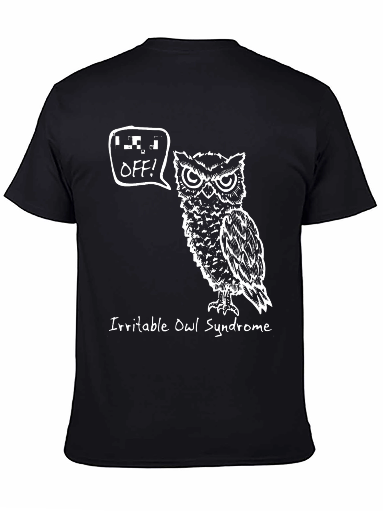 Irritable Owl Syndrome Black Graphic Tee
